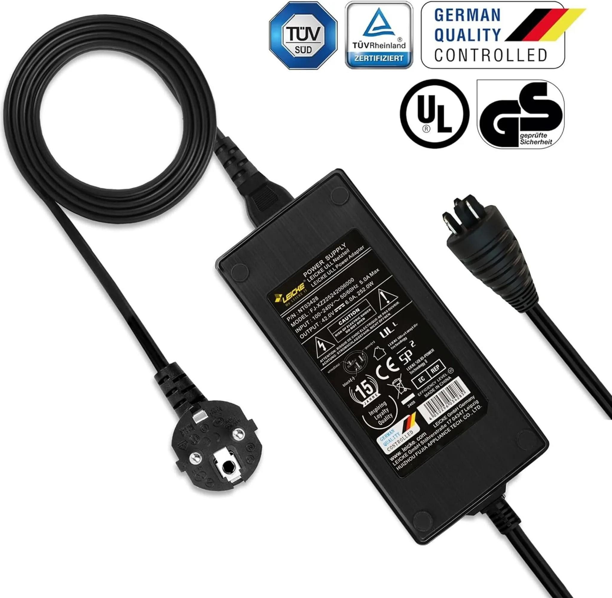 Leicke Batterie-Ladegerät »Ladegerät für Bosch 42V/36V 6A Performance«