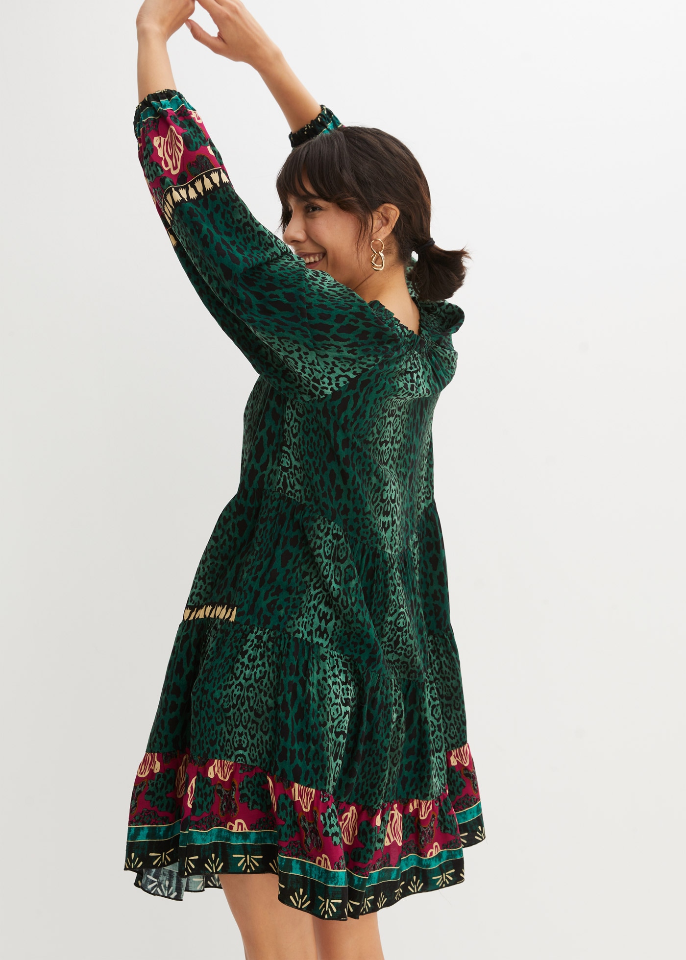 bonprix Tunikakleid »Tunika-Kleid aus fließender Viskose« Tunika-Kleid aus fließender Viskose