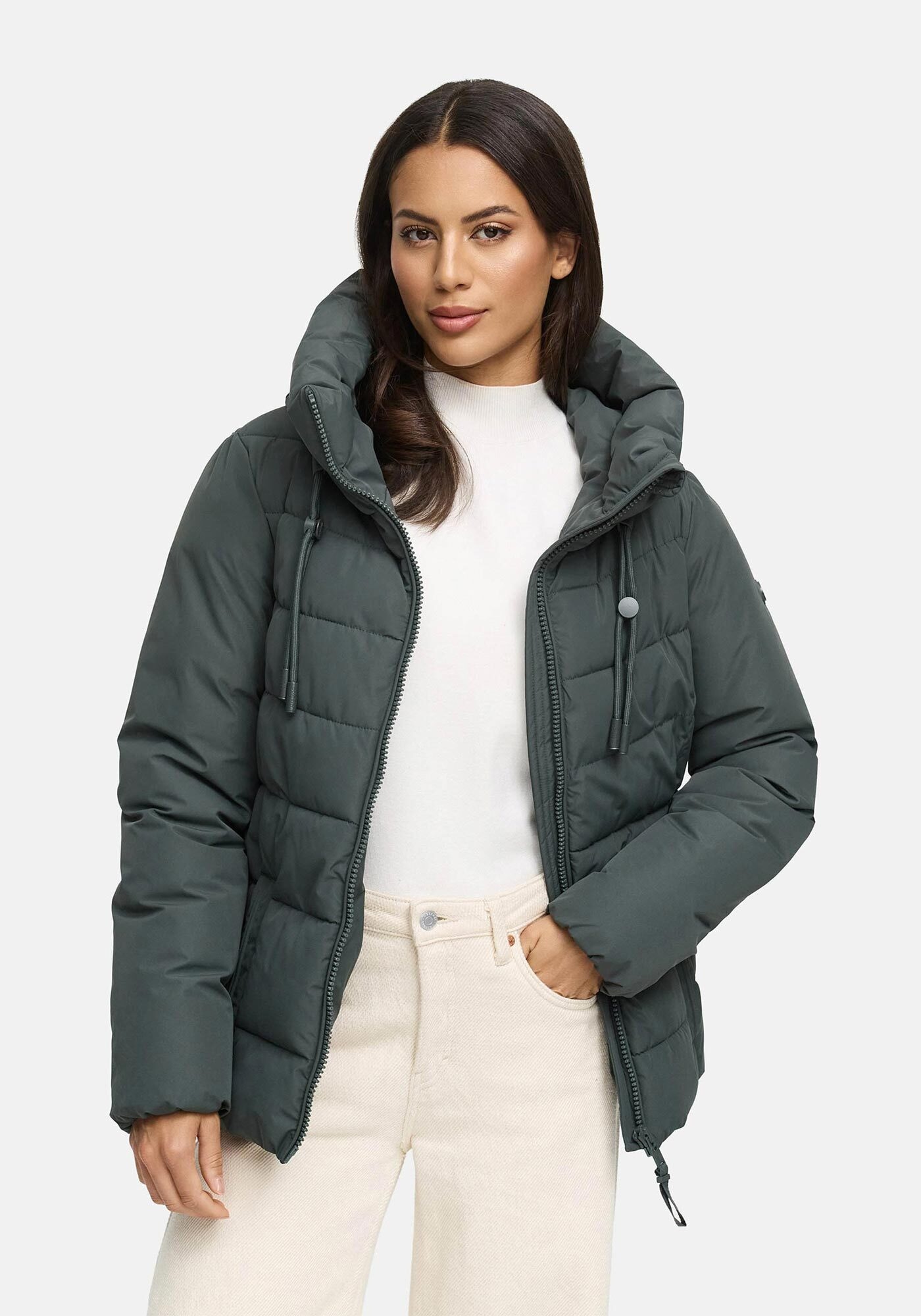 Marikoo Winterjacke "Himee" mit praktischem Taillengürtel und robuster Klic günstig online kaufen