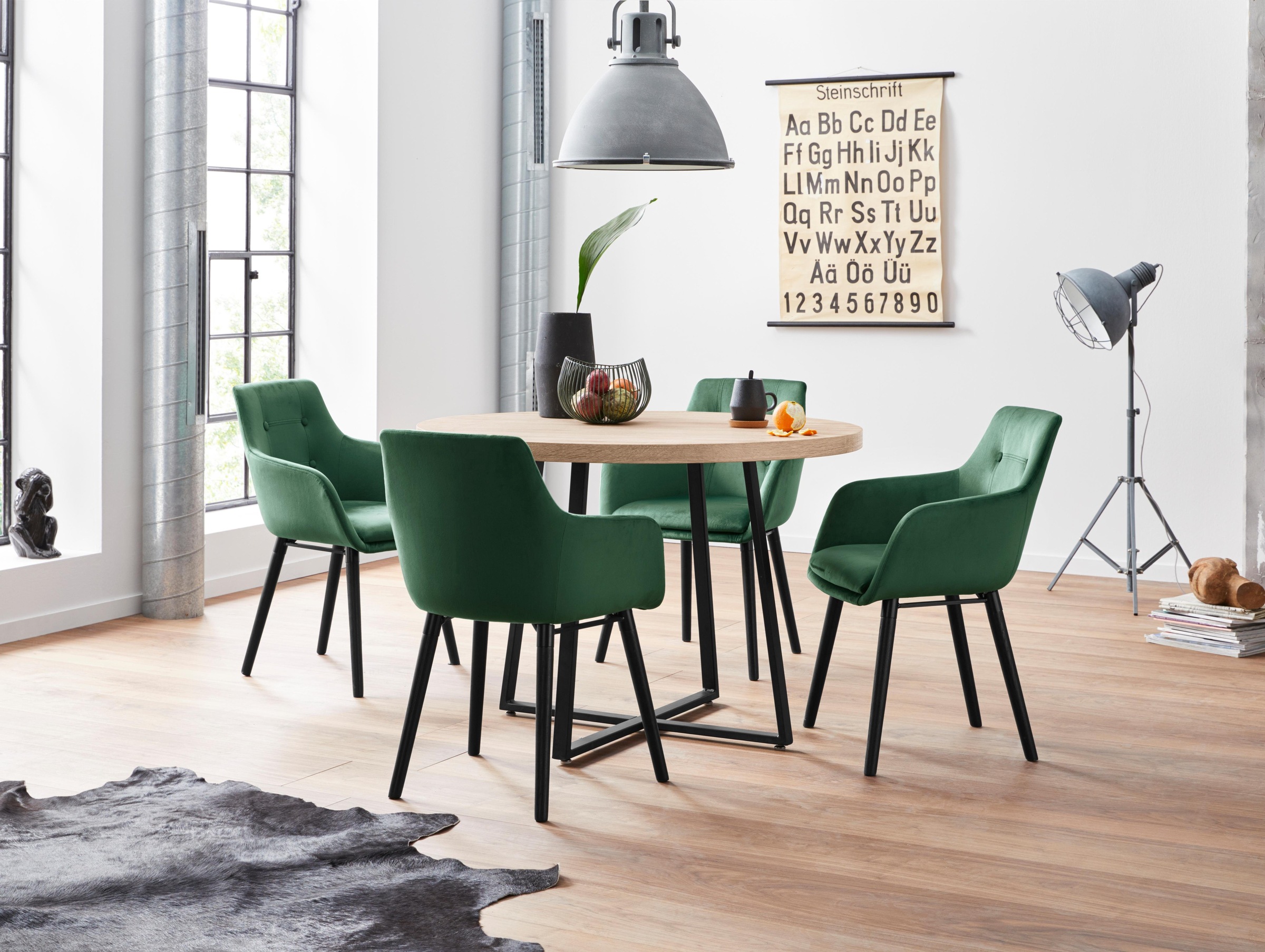 OTTO home Essgruppe 5 Stk. tlg. mit 4 Stühle günstig online kaufen