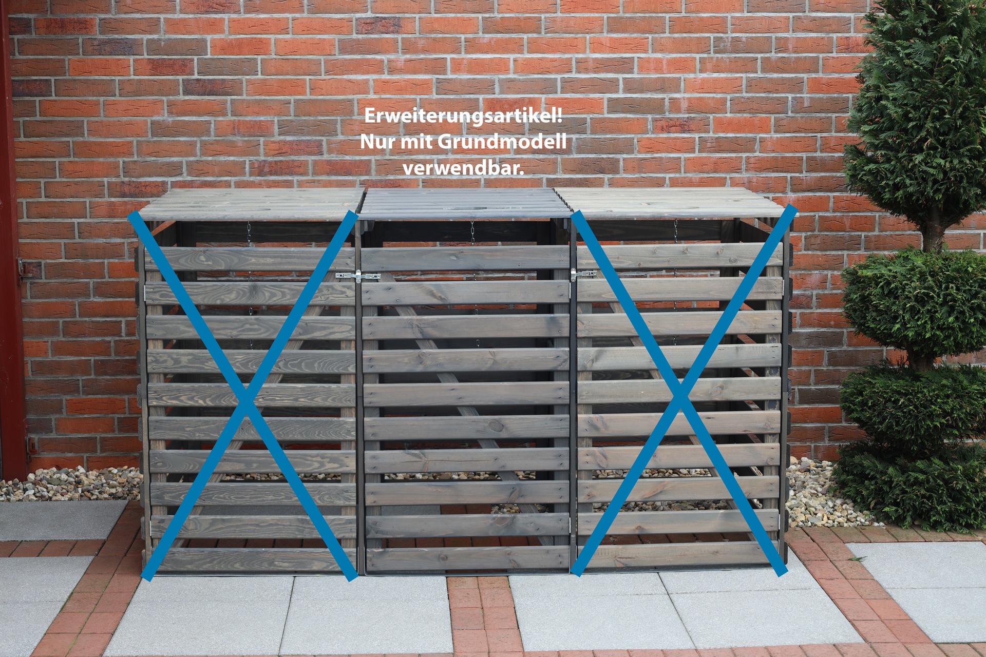 promadino Mülltonnenbox "Vario III" besonders robust aus zertifiziertem Kie günstig online kaufen