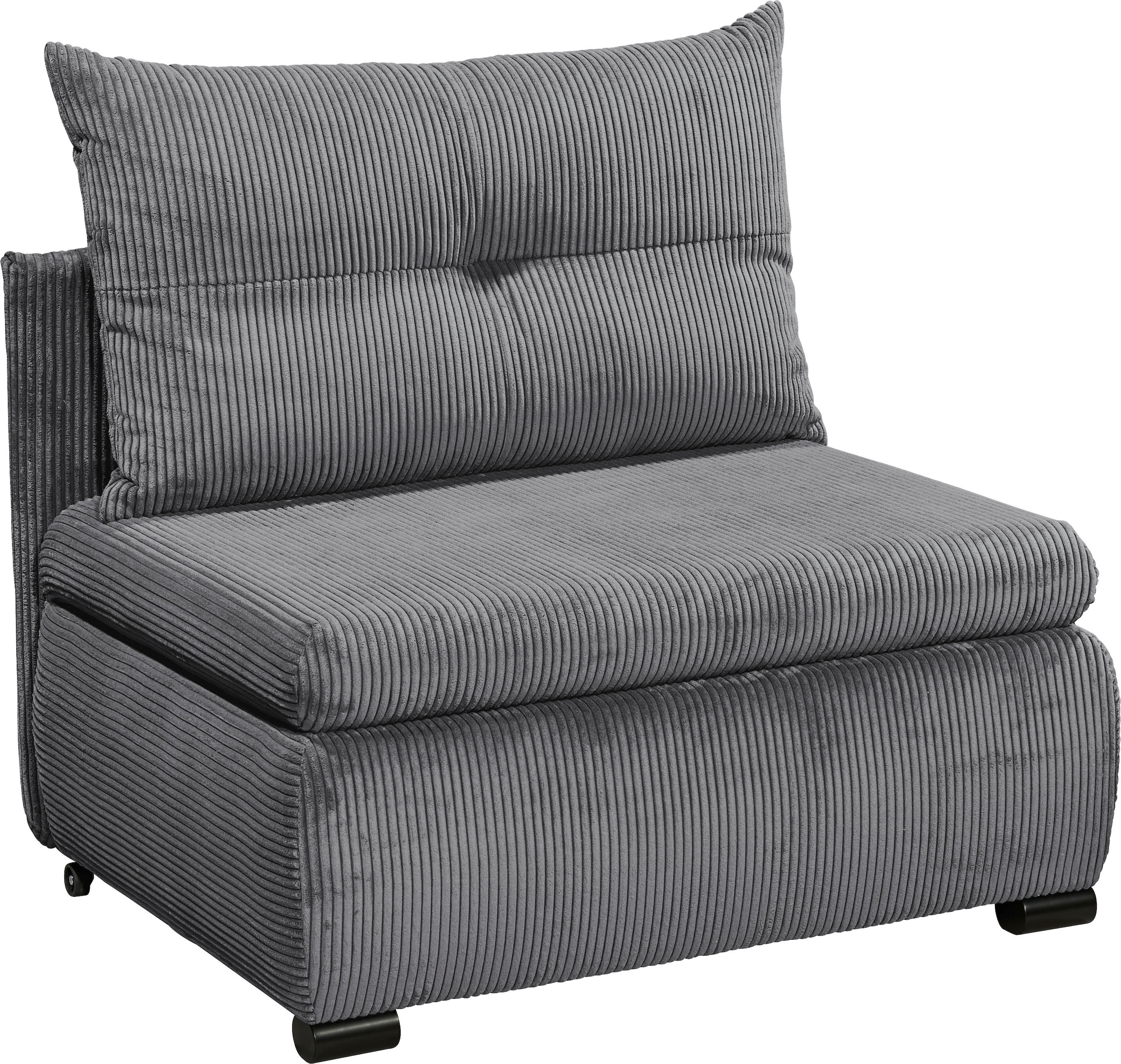 ED EXCITING DESIGN Schlafsofa »Charlie«, Schlafsessel mit Bettkasten & 1 Rückenkissen