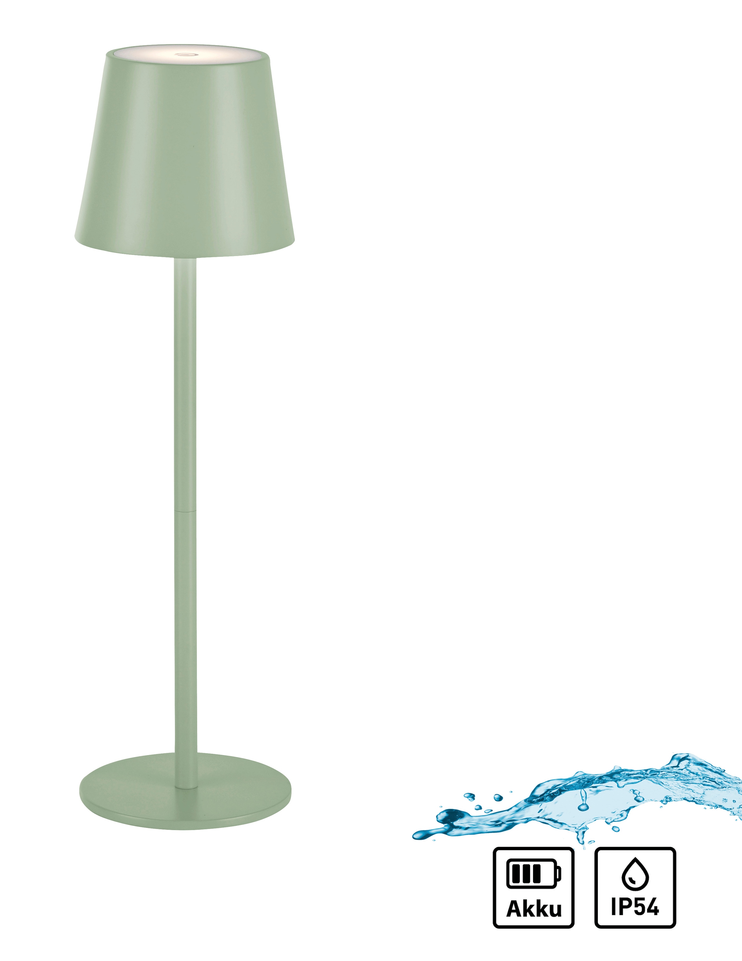 JUST LIGHT LED Tischleuchte »EURIA, 2er Set«, 1 flammig, Leuchtmittel LED-Board | LED fest integriert, LED Akku Tischlampe