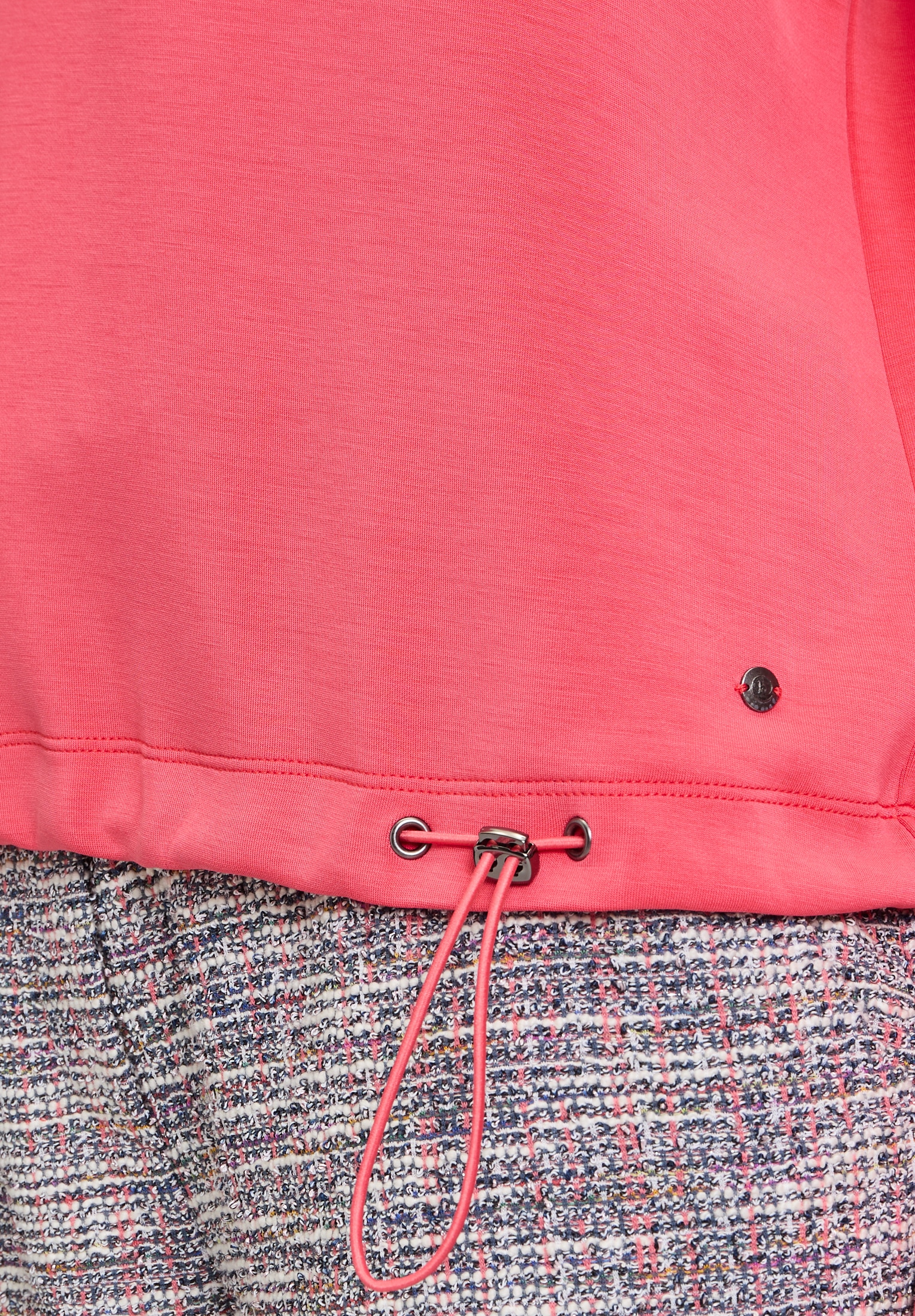 Betty&Co Sweatshirt »Betty & Co Damen Sweatshirt mit Kragen«, Tunnelzug