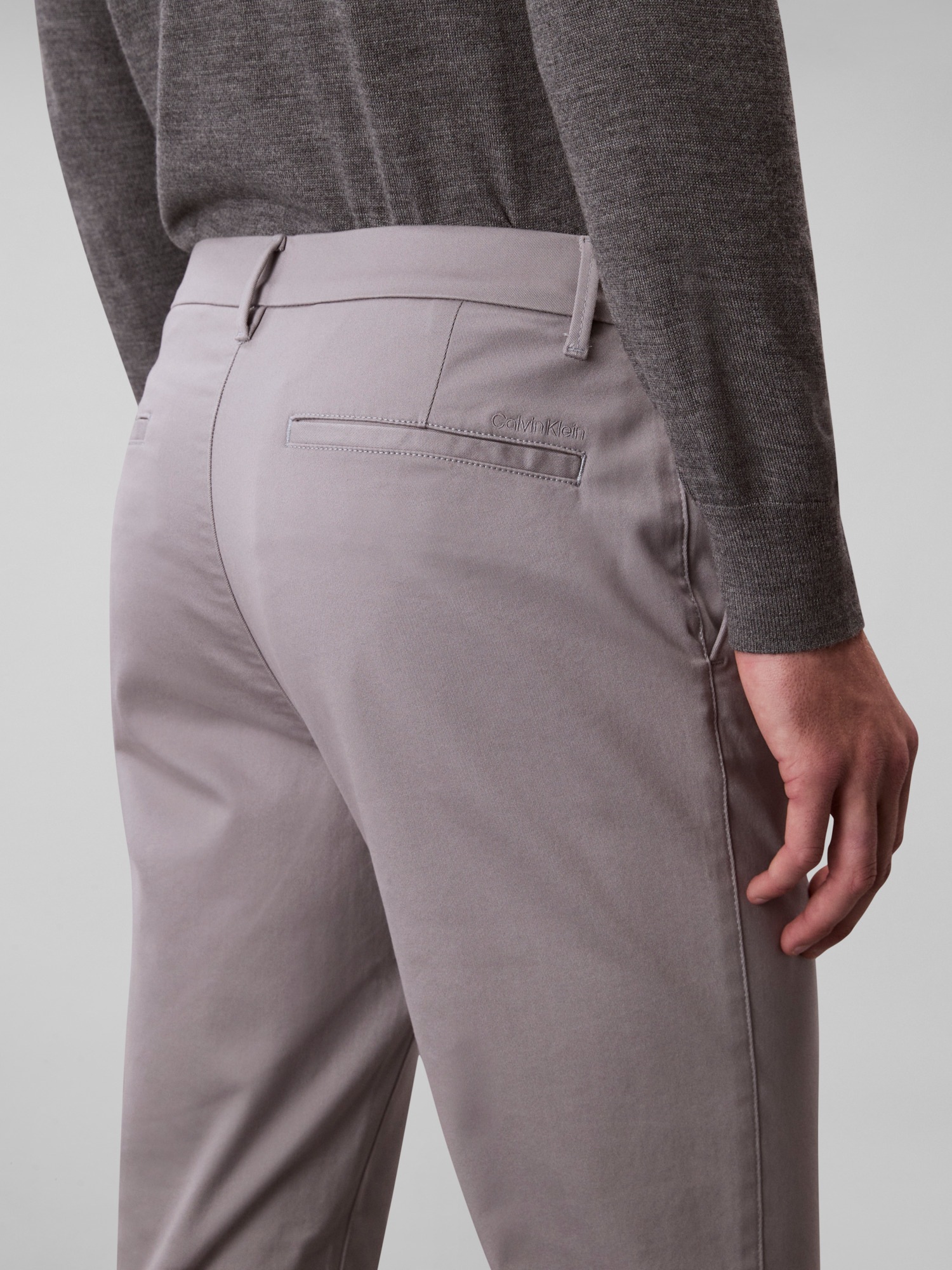 Calvin Klein SLM CTTN STRTCH CHN Chino Pants Beige 3