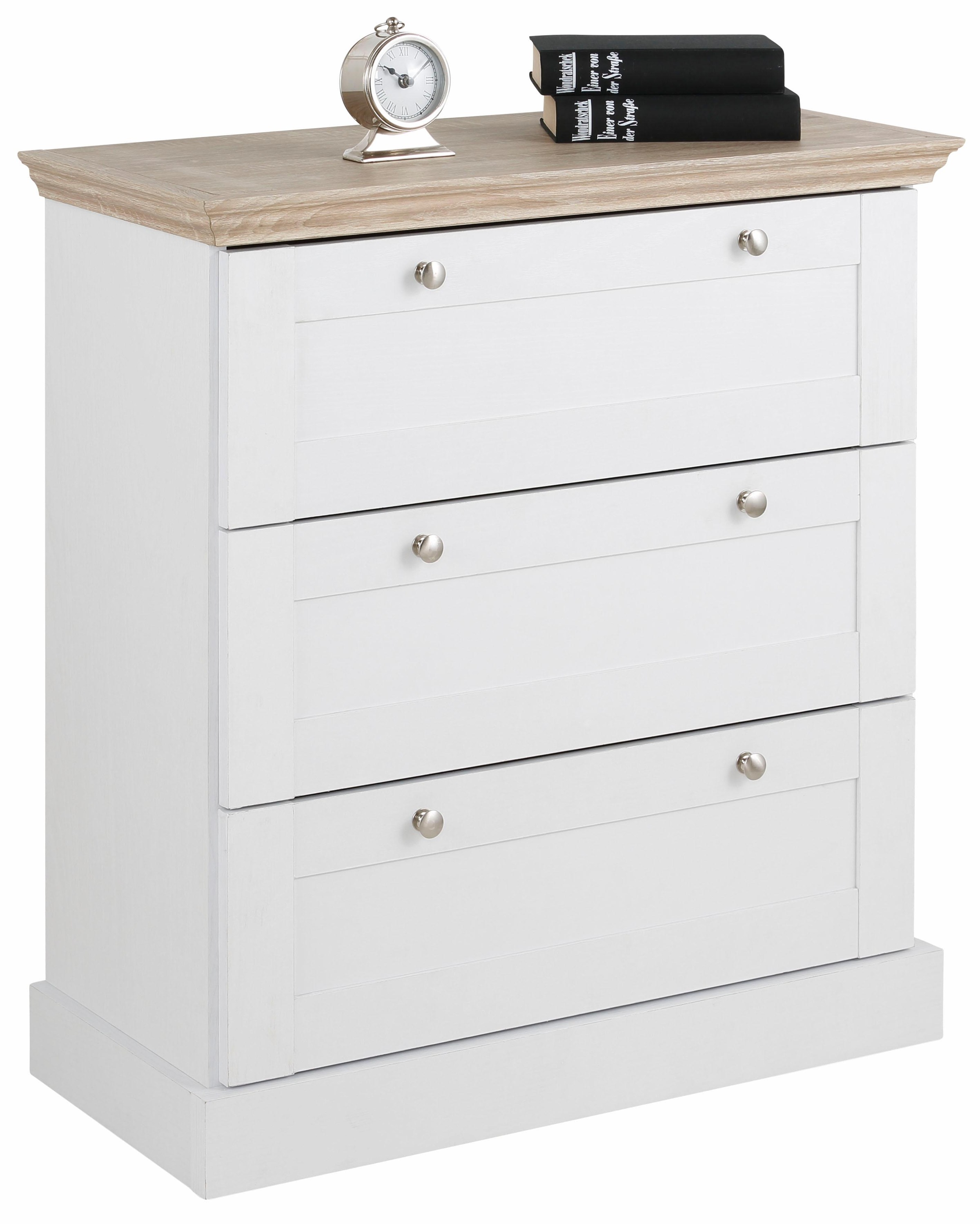 OTTO home Schubkastenkommode "Binz" mit schönen Metallgriffen, 3 Schubladen günstig online kaufen