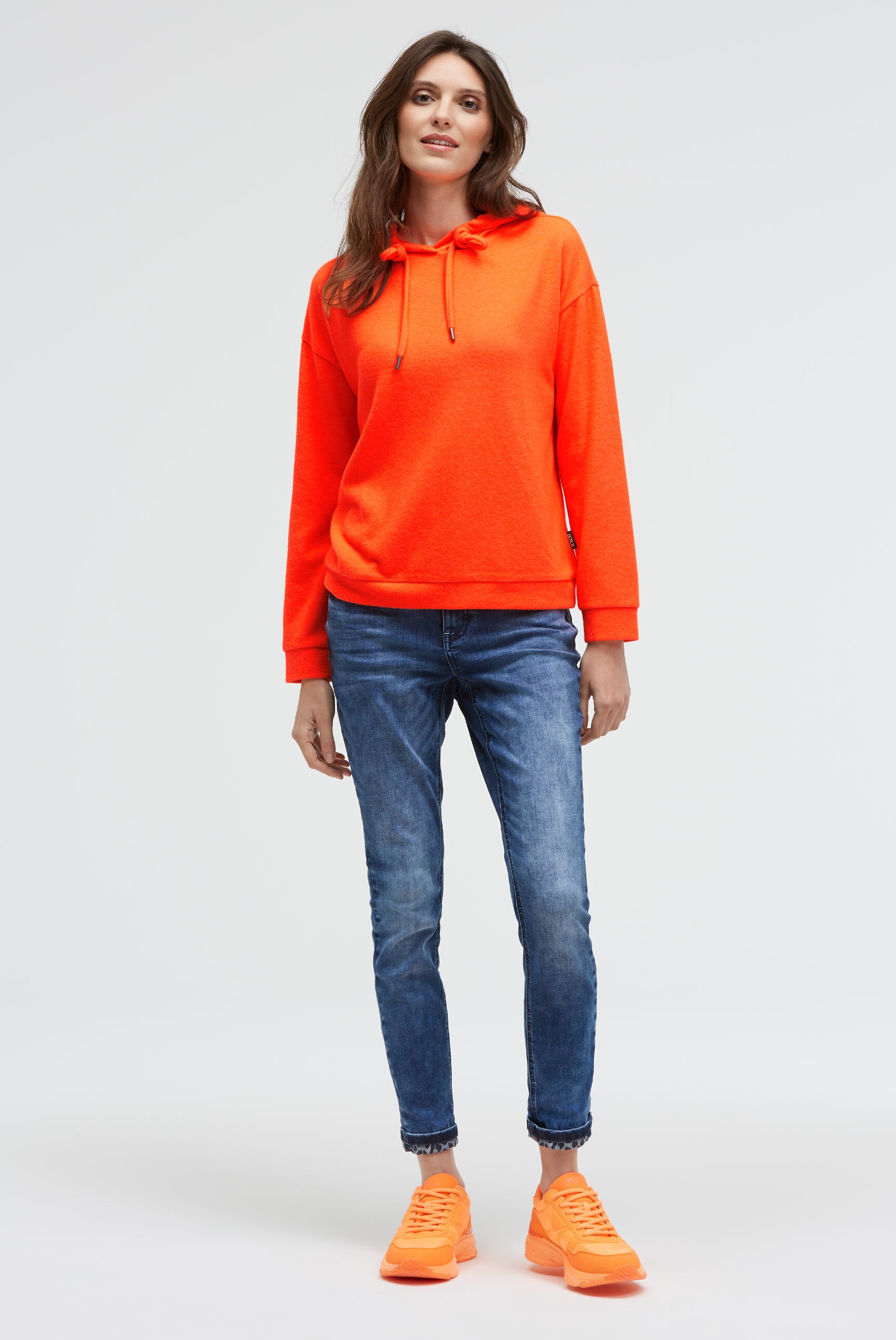 SOCCX Kapuzenpullover aus Flauschstrick