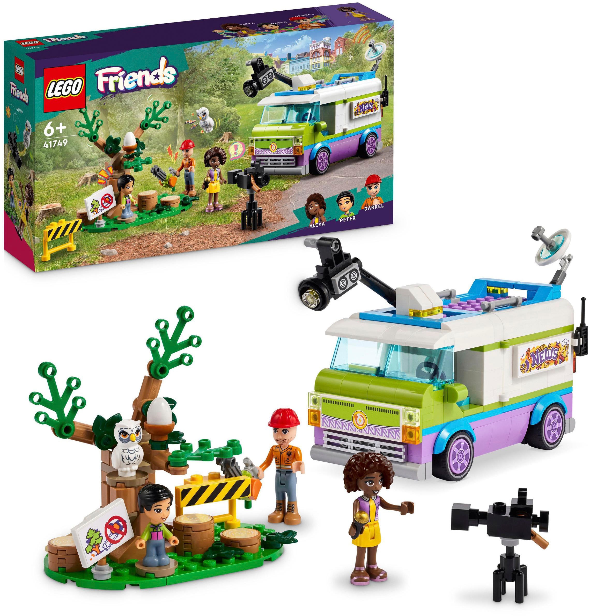 Konstruktionsspielsteine »Nachrichtenwagen (41749), LEGO® Friends«, (446 St.), Made in...