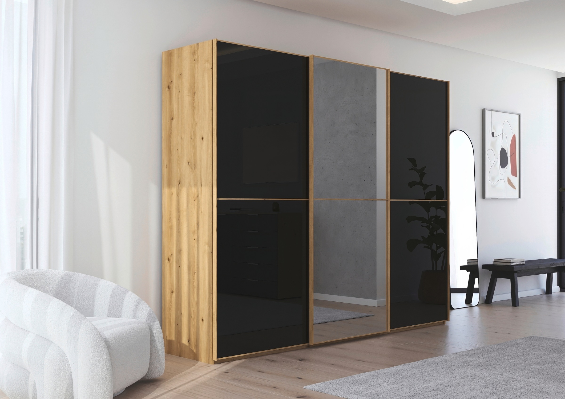 rauch Schwebetürenschrank "Kleiderschrank Schrank Garderobe Schlafzimmersch günstig online kaufen