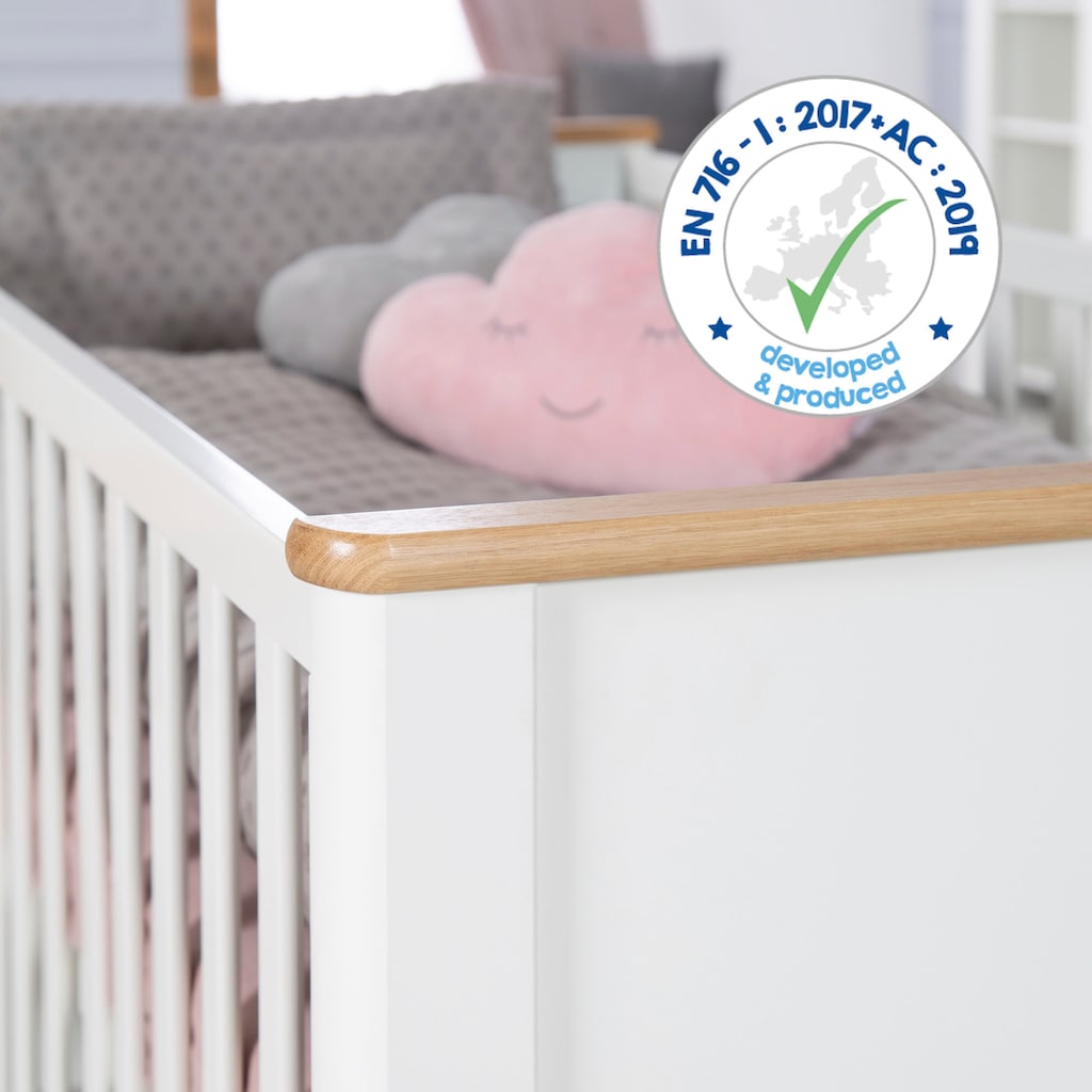 roba® Babybett »Ava«, Made in Europe; Kinderbett, Gitterbett