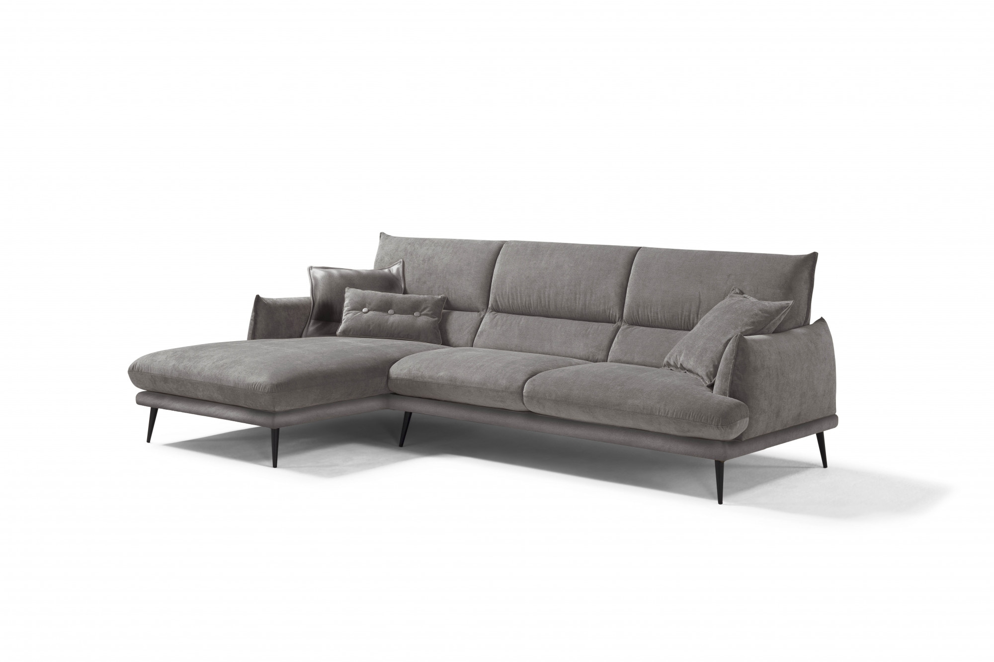 Egoitaliano Ecksofa "FUNNY, hochwertiges & aktuelles Design, bequeme Rückenlehne, L-Form" hochwertiger Sitzkomfort, L-Form