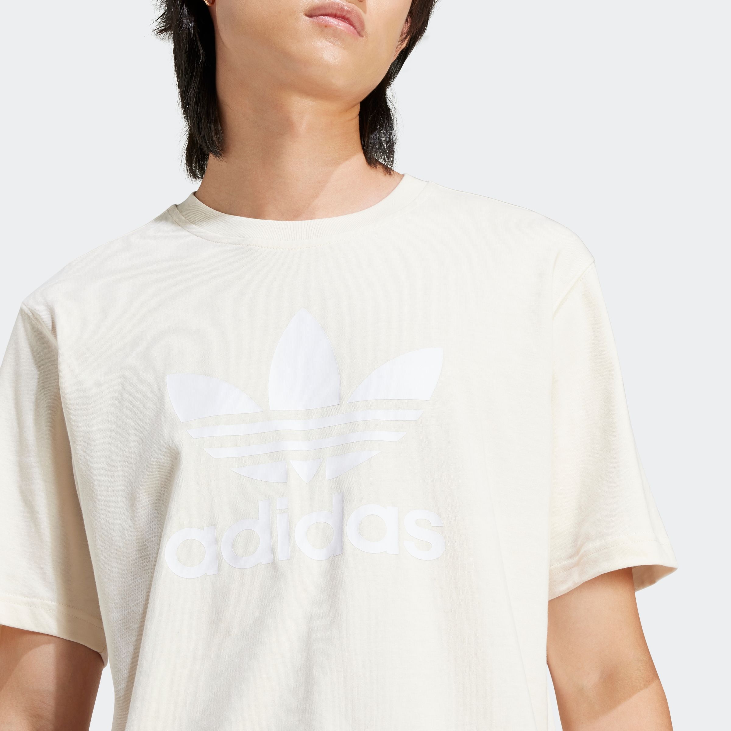 adidas Originals T-Shirt »TREFOIL T-SHIRT«, Basic Shirt mit großem Trefoil Logoprint