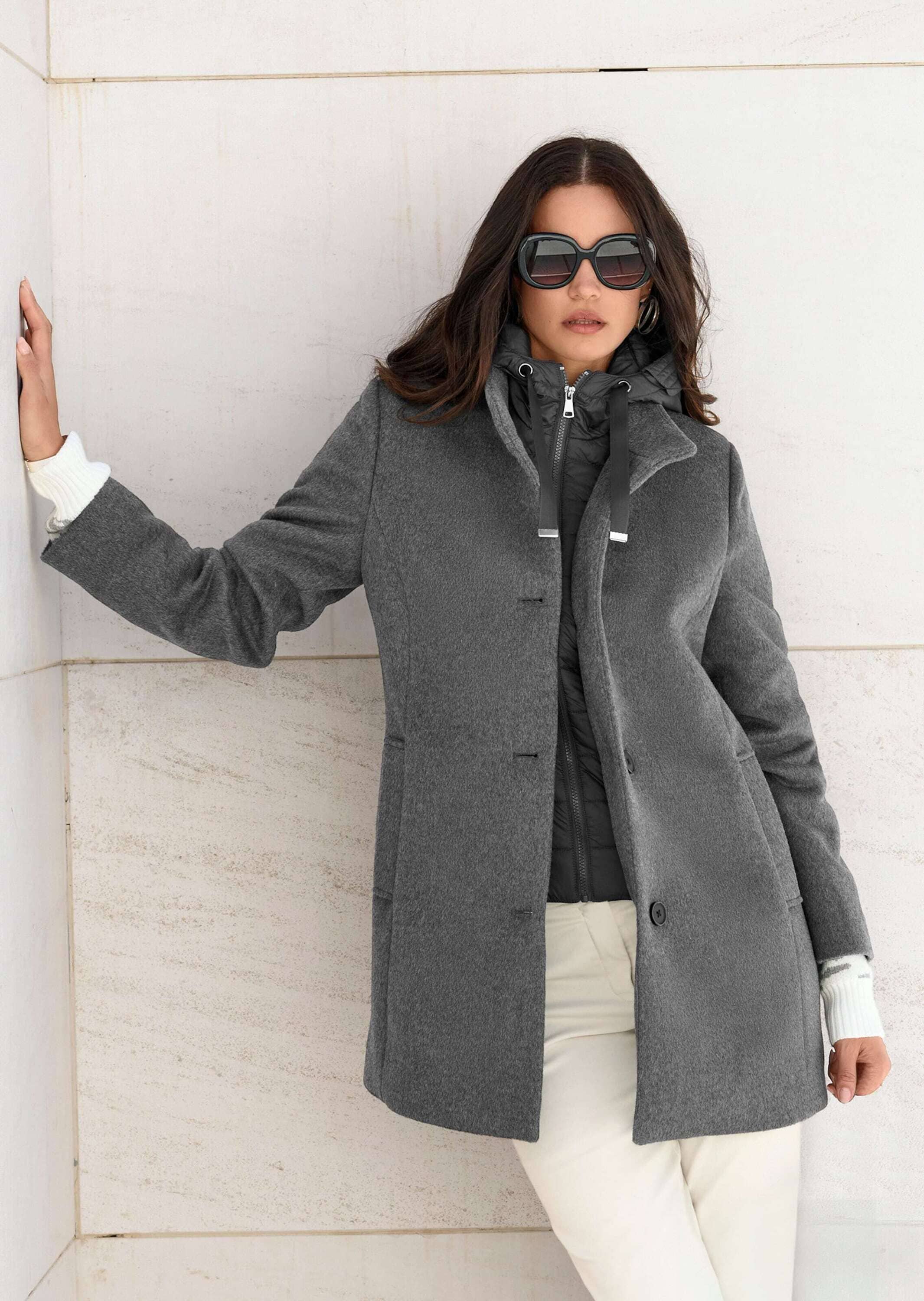 MADELEINE Langmantel »Mantel Mantel mit abnehmbarem Einsatz«