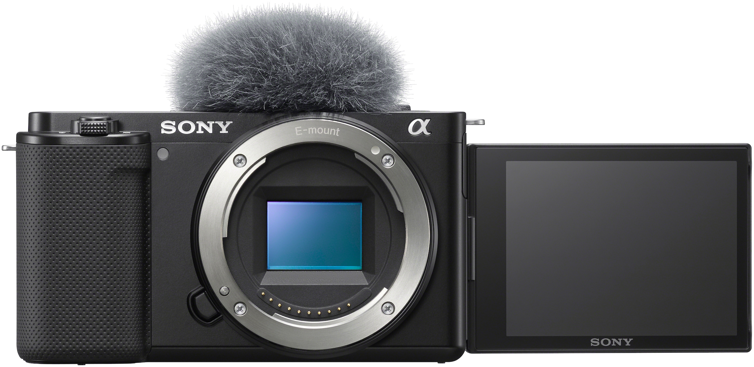 Sony Systemkamera »Set: SEL35F18 Objektiv + ZVE10LBDI« Sony E 35mm F1.8 OSS , 24,2 , Bluetooth | WLAN , inkl. Spiegellose Vlog-Kamera 4K-Video, Echtzeit-Augen-Autofokus)