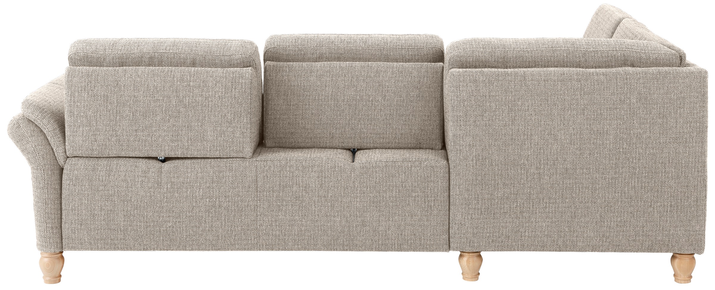 Home affaire Ecksofa »Palace L-Form«, incl. Sitztiefenverstellung, wahlweise mit Bettfunktion und Stauraum