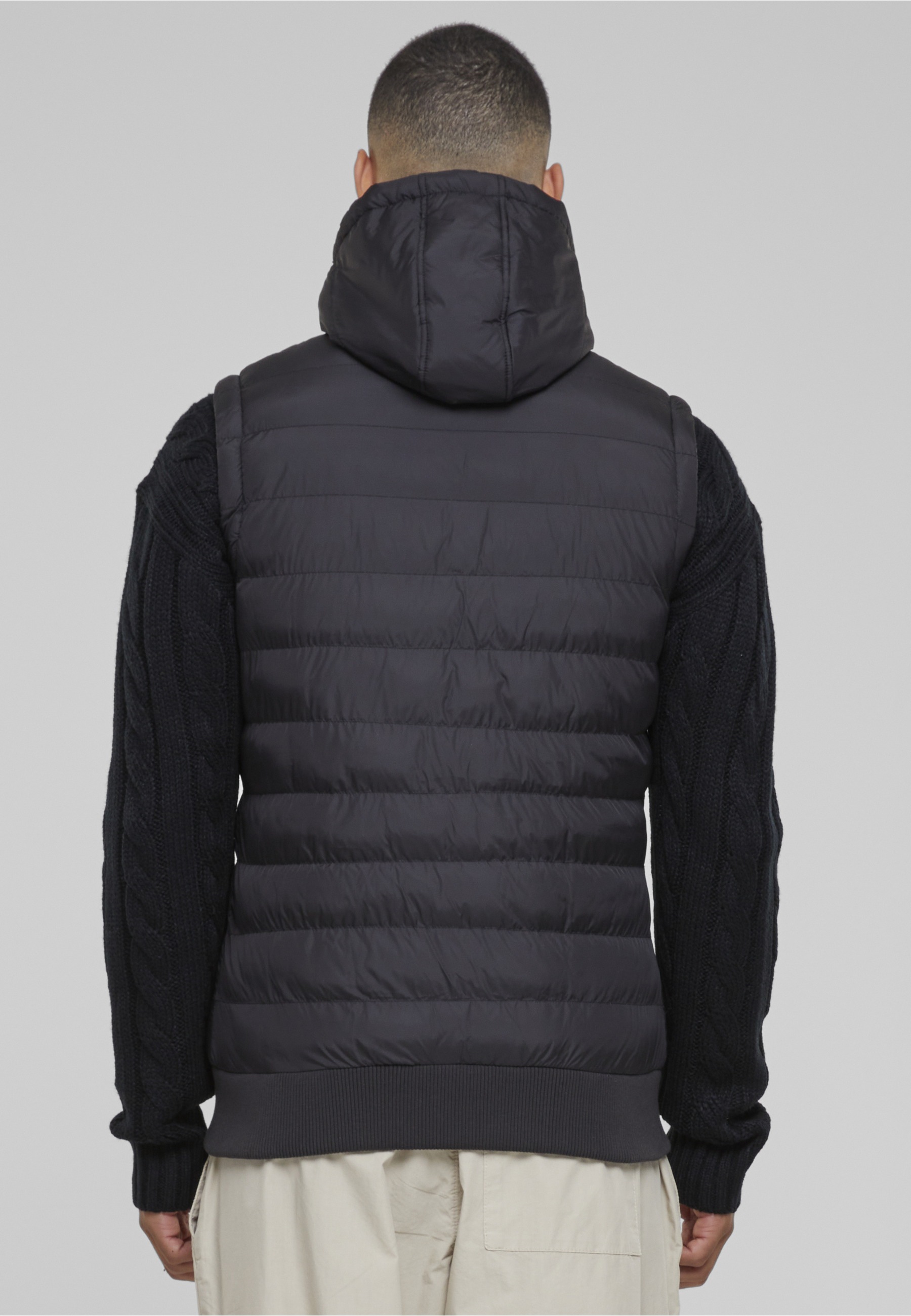 URBAN CLASSICS Jerseyweste »Urban Classics Herren Small Bubble Hooded Vest« 1
