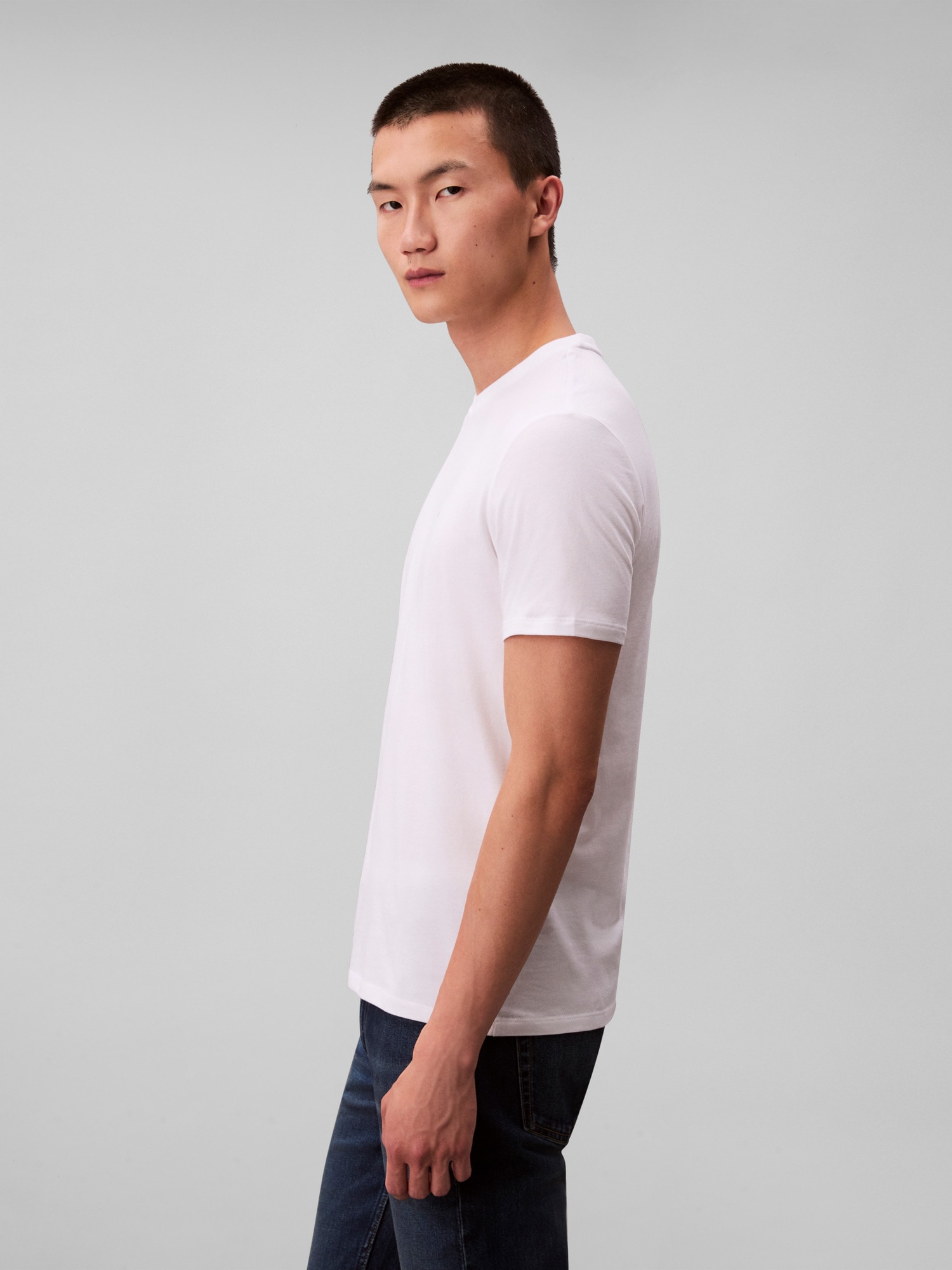 Calvin Klein T-Shirt »2 Pack SS STRETCH COTTON SLIM TEE« Packung, 2 Stk. Rundhalsausschnitt, slim fit