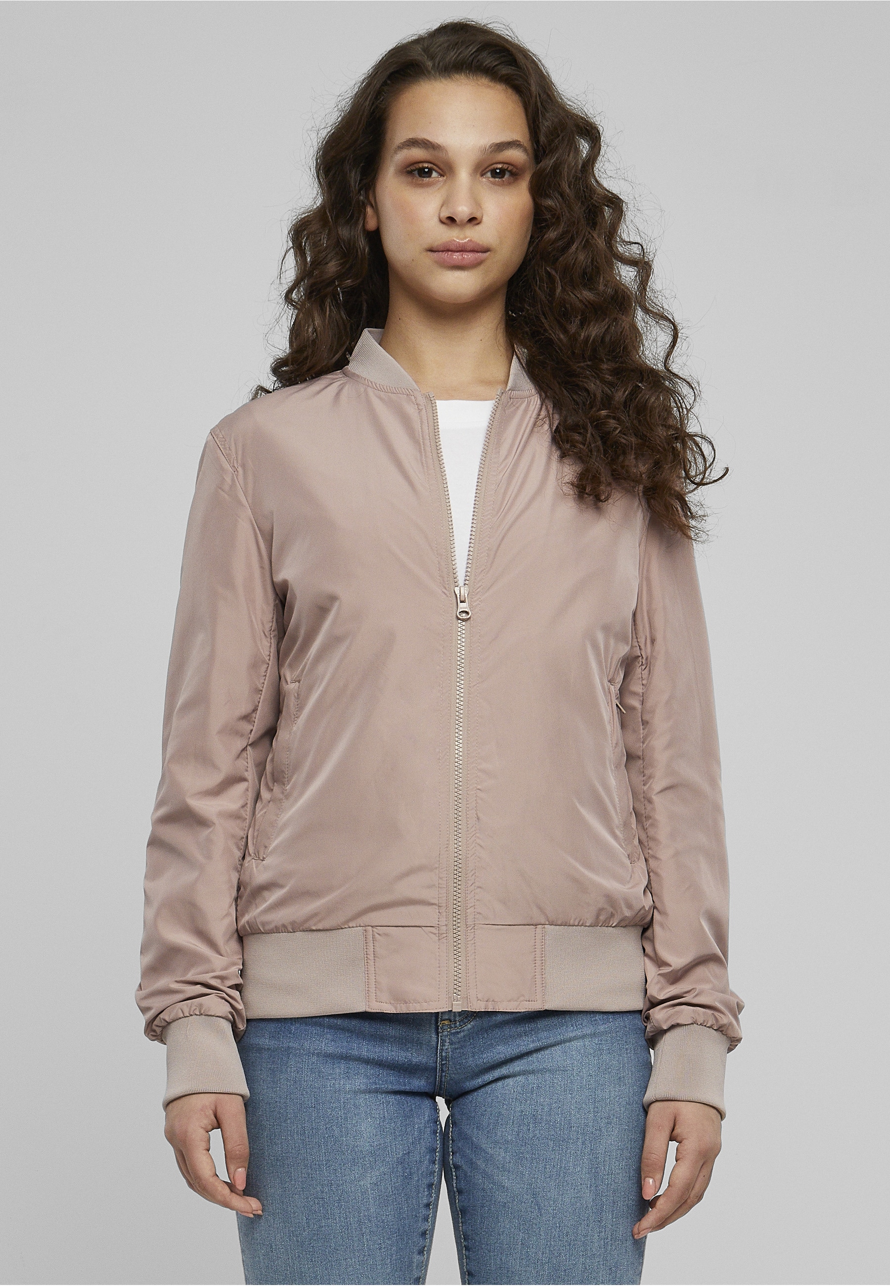 URBAN CLASSICS Allwetterjacke »Urban Classics Damen Ladies Light Bomber Jacket« 1 Stk. tlg. ohne Kapuze
