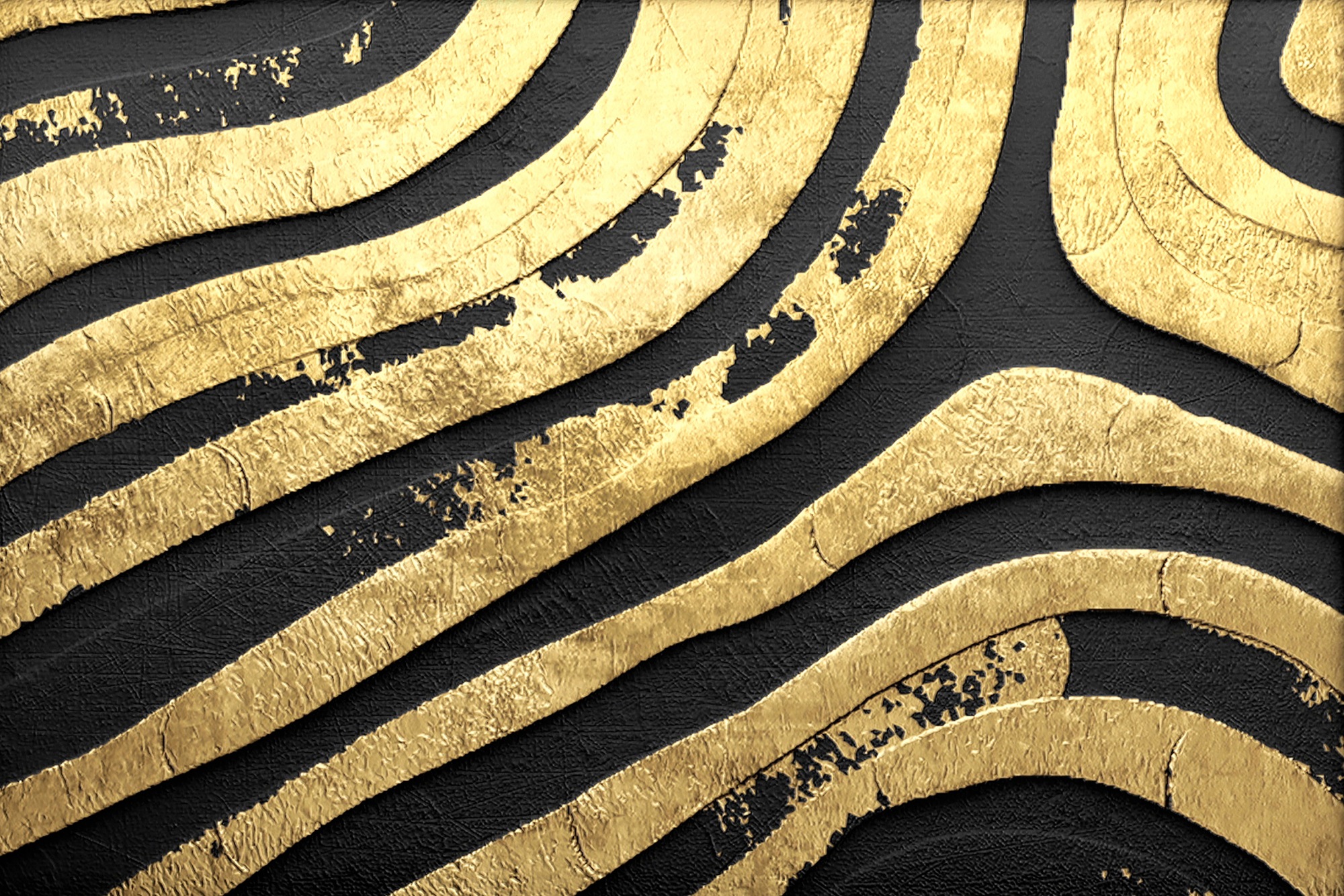 queence Leinwandbild "In Love with Gold" Abstrakt 1 Stk. tlg. mit sehr gute günstig online kaufen