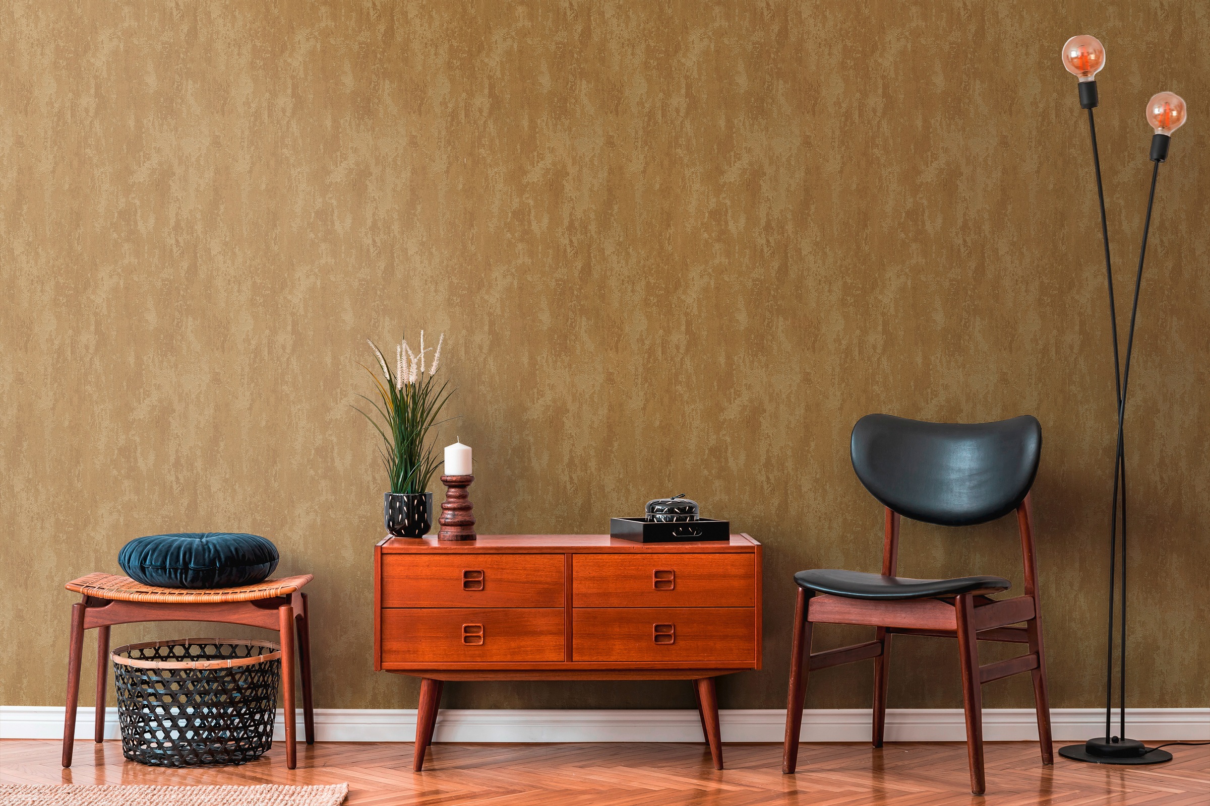 A.S. Création Vliestapete »Rusted«, Rost-Optik-Metall-Effekte-abstrakt, Moderne Tapete einfarbig Tapeten Wohnzimmer Schlafzimmer Küche modern