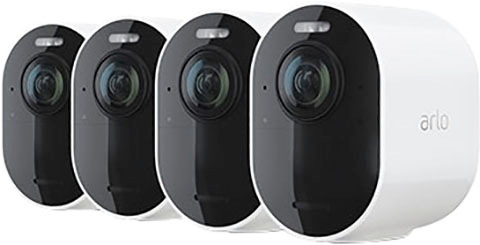 ARLO Überwachungskamera »Ultra 2 Spotlight Kabelloses 4K-UHD-Überwachungssystem mit 4 Kamera«, Außenbereich, (4)