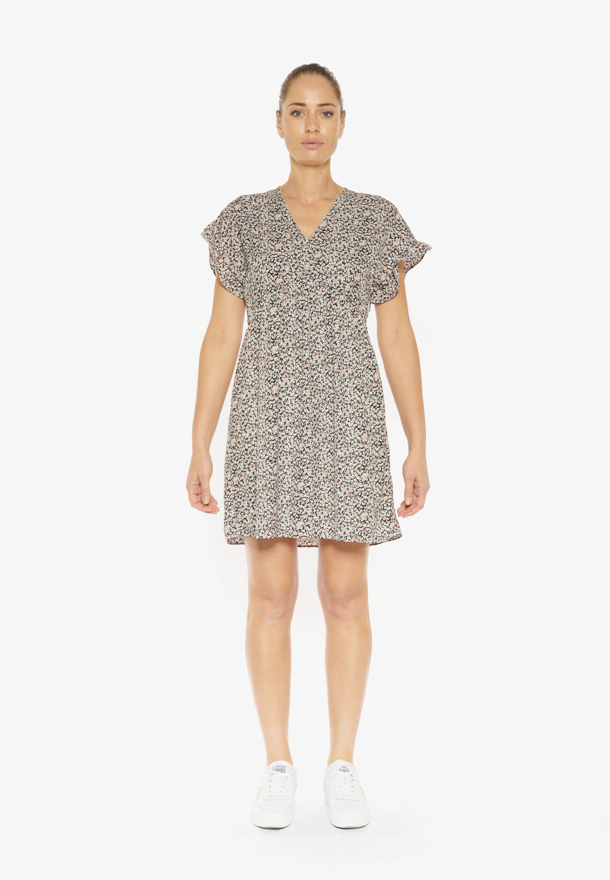 Le Temps Des Cerises Jerseykleid »ANDREAZ«, mit filigranem Alloverprint