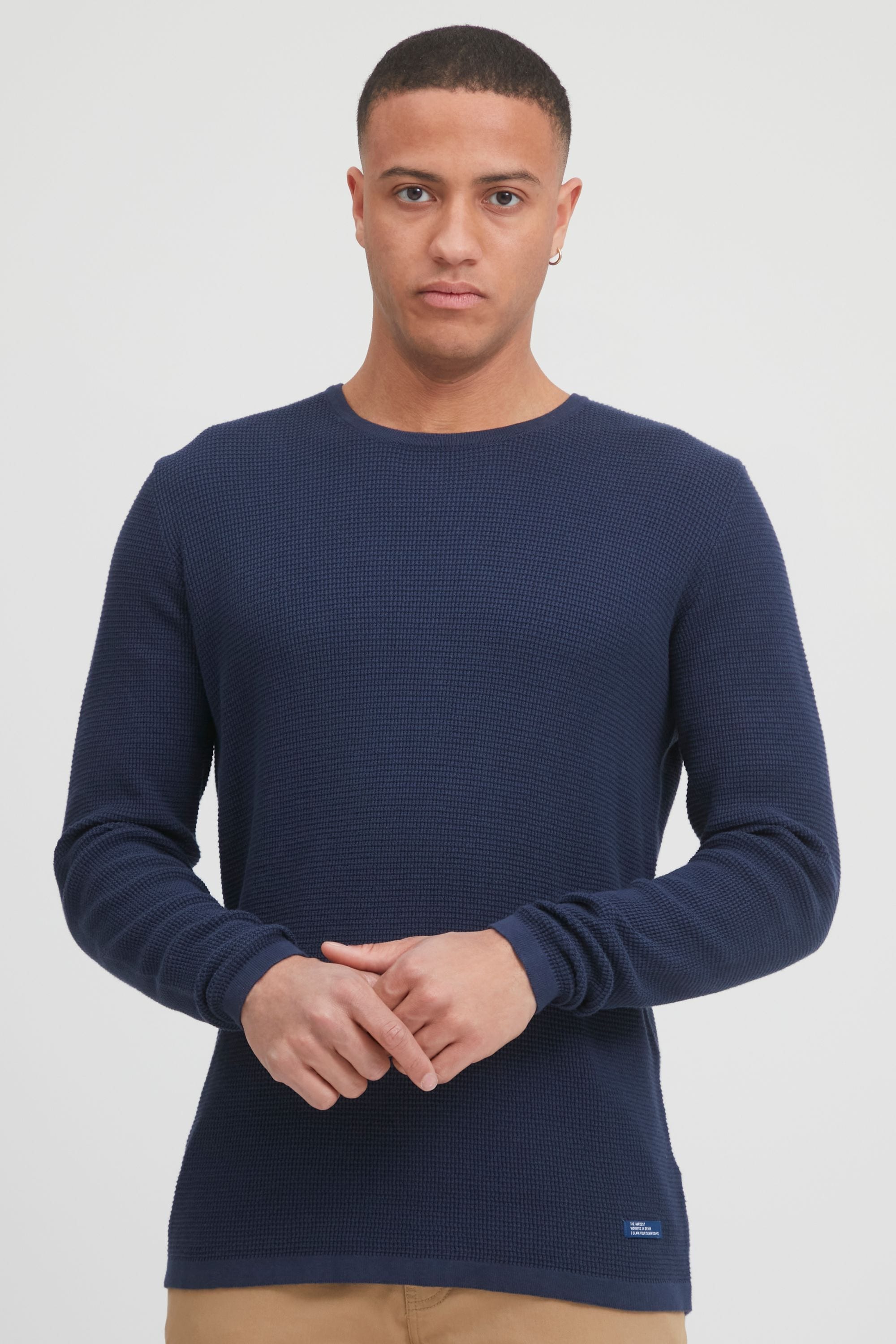 Blend Strickpullover "BHPullover" Stilvoller Grobstrick-Pullover mit Rundha günstig online kaufen