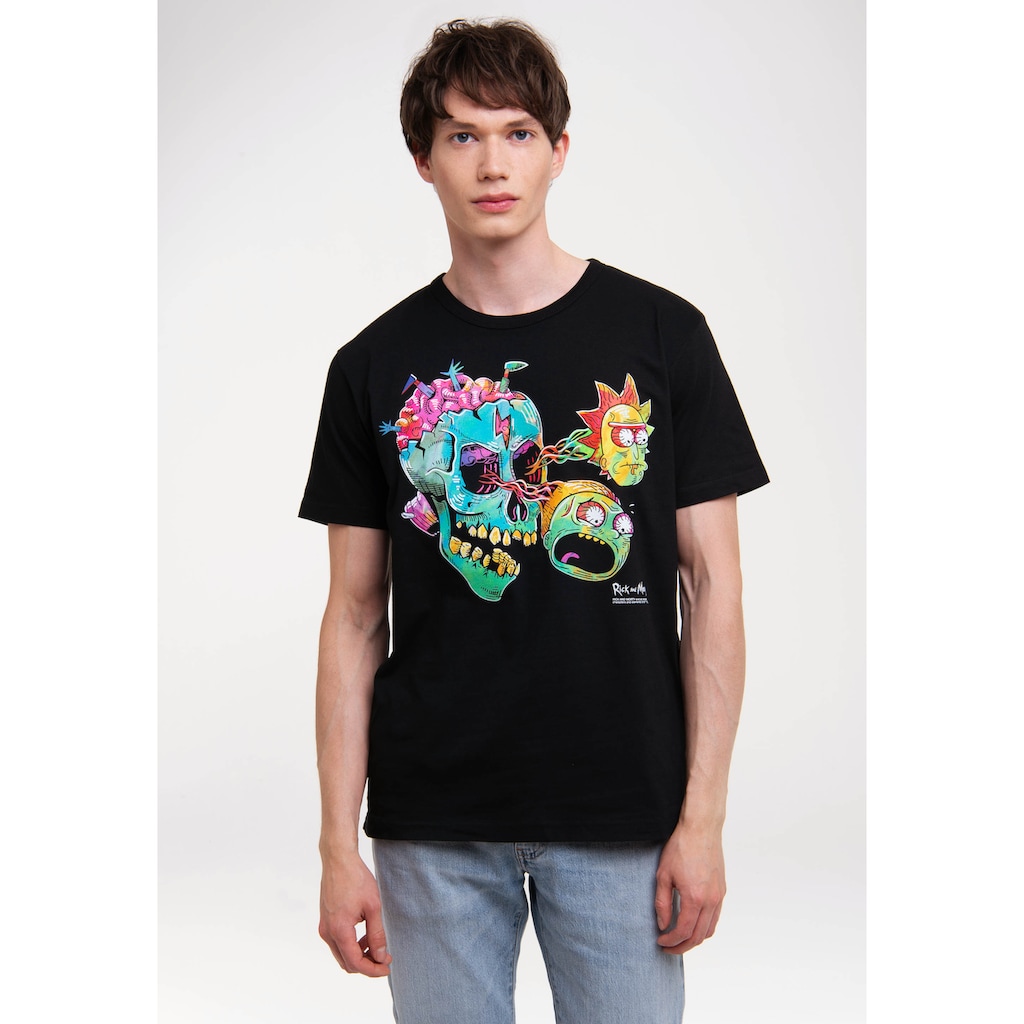 LOGOSHIRT T-Shirt »Rick & Morty - Eyeball Skull«