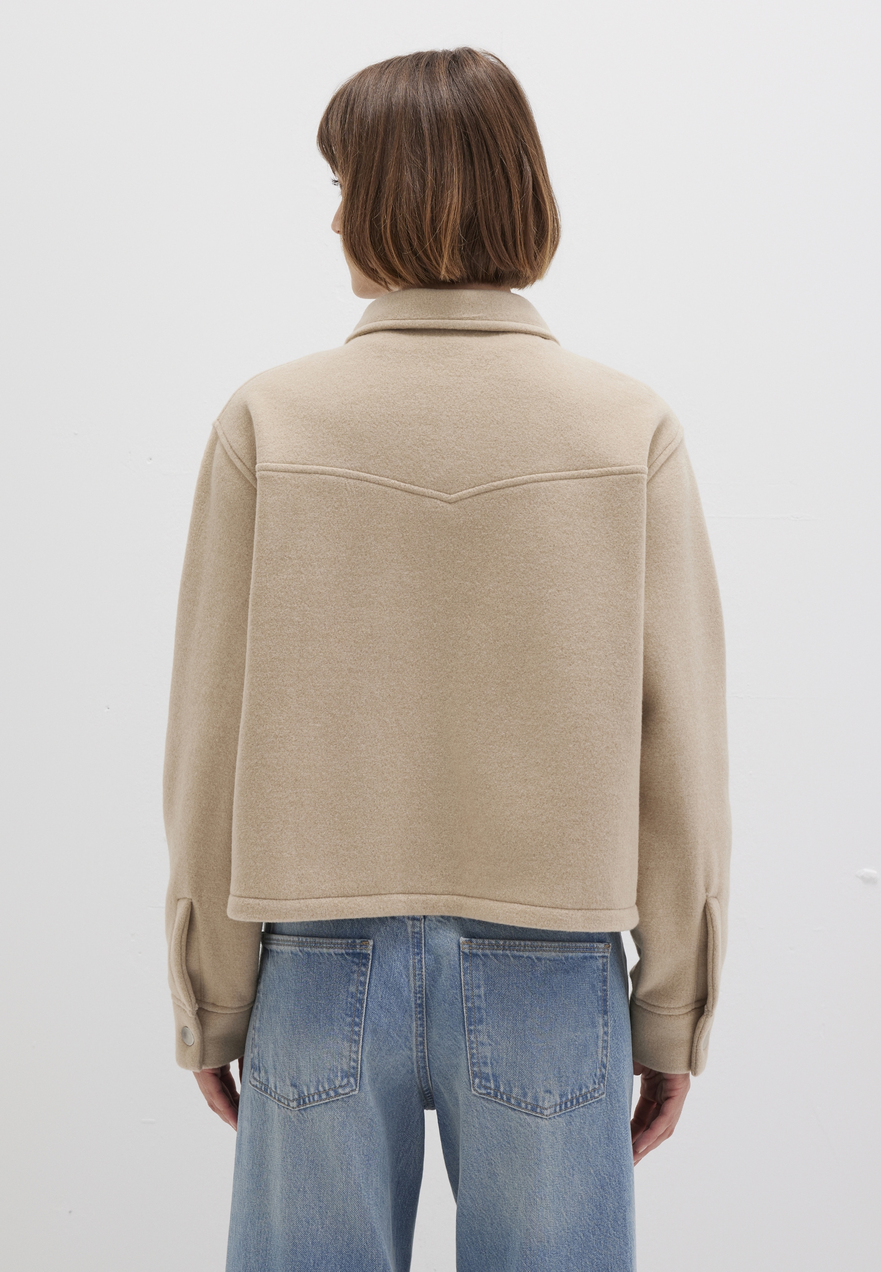 Mavi Rundhalspullover »BUTTON SWEATSHIRT«, Overshirt Fleece