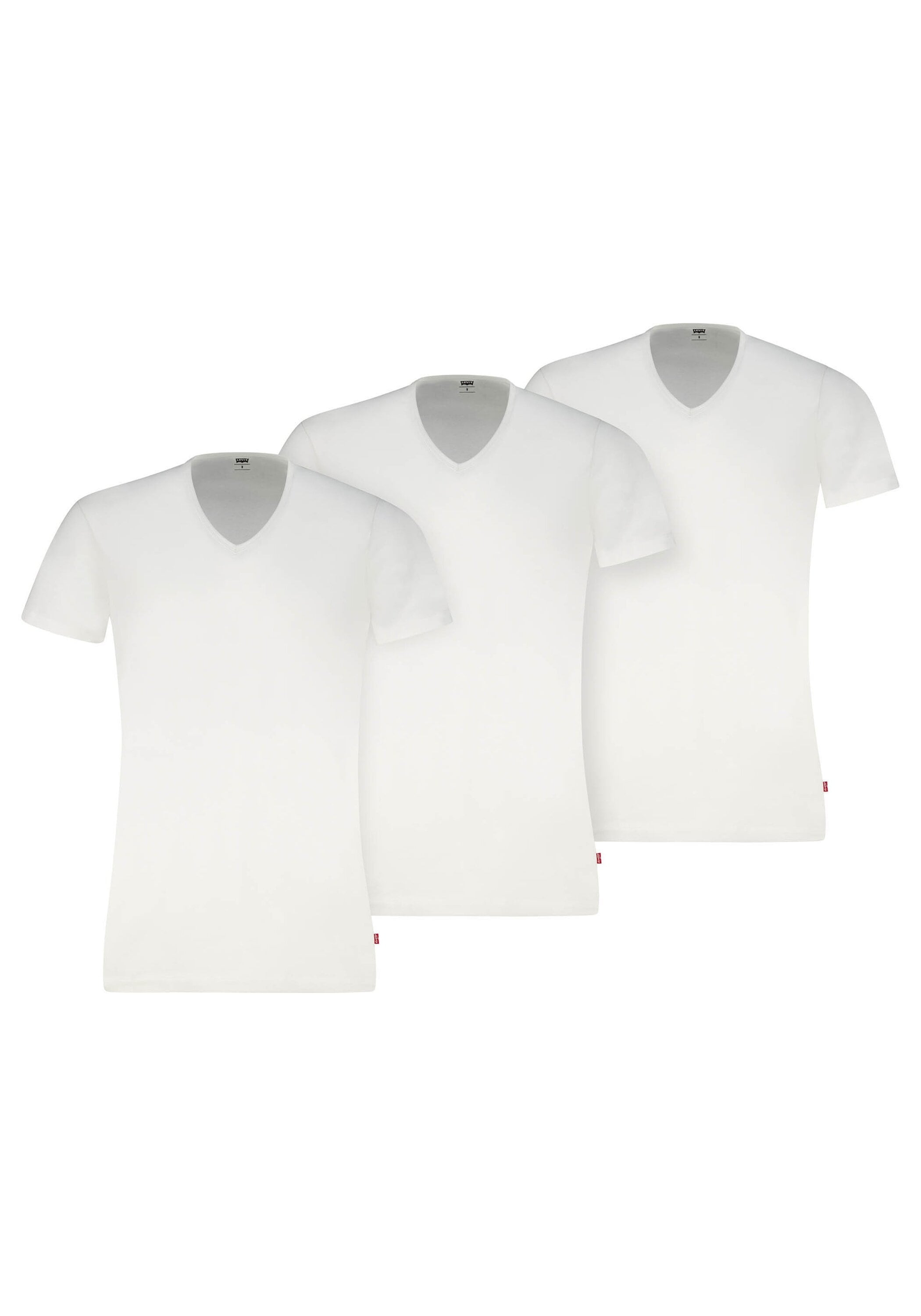 Levis T-Shirt "T-Shirt Solid V-Neck 3P ECOM 3er Pack" 3