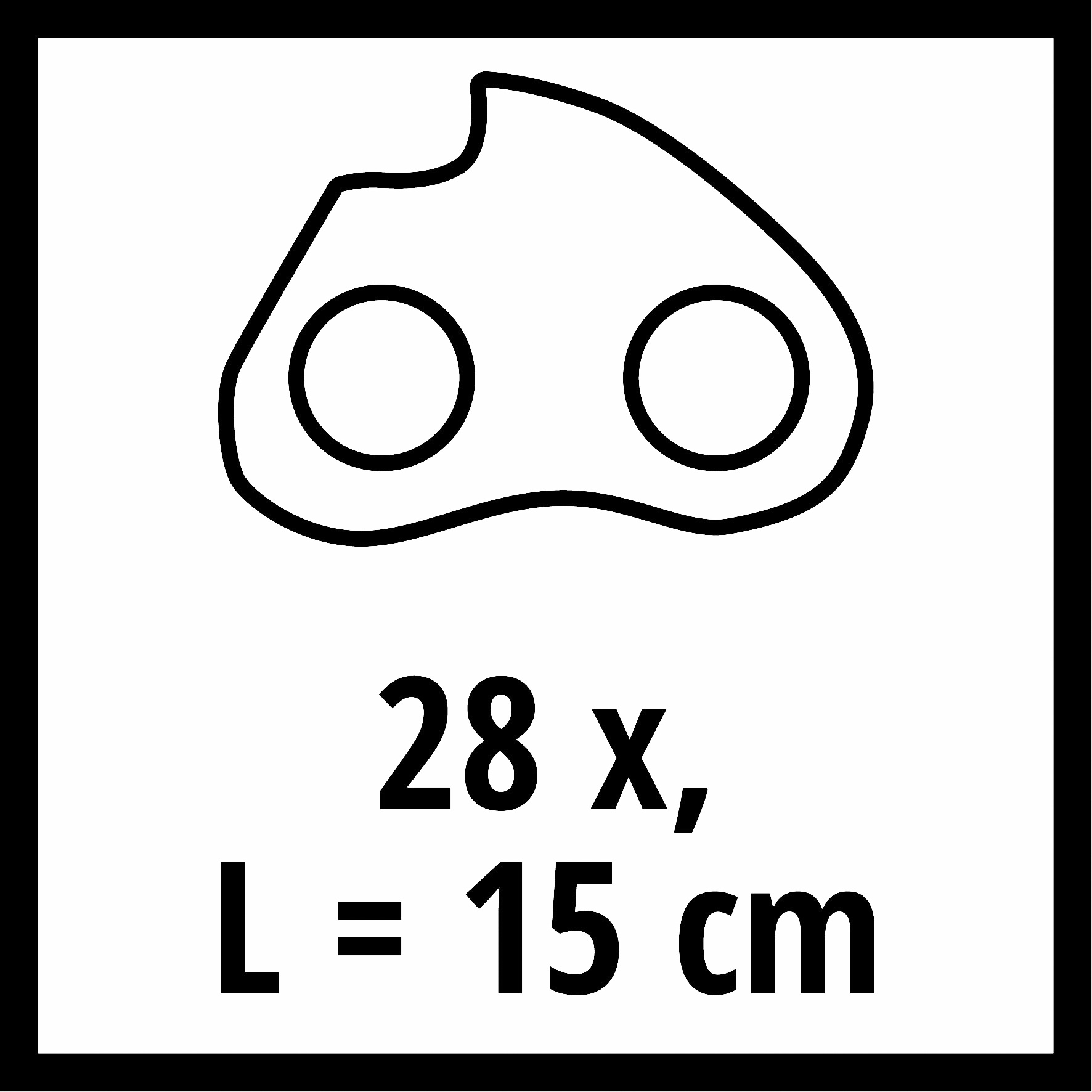 Einhell Ersatzkette, 1,0, 28T, 7,62