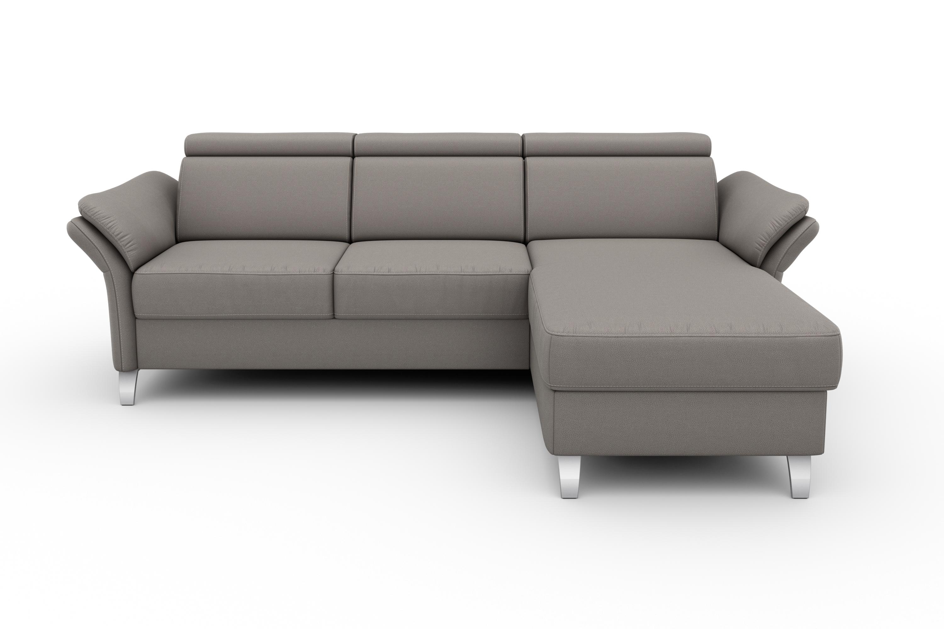 sit&more Ecksofa "Vincenzo L-Form" inklusive Kopfteilverstellung, optional Schlaffunktion & Bettkasten