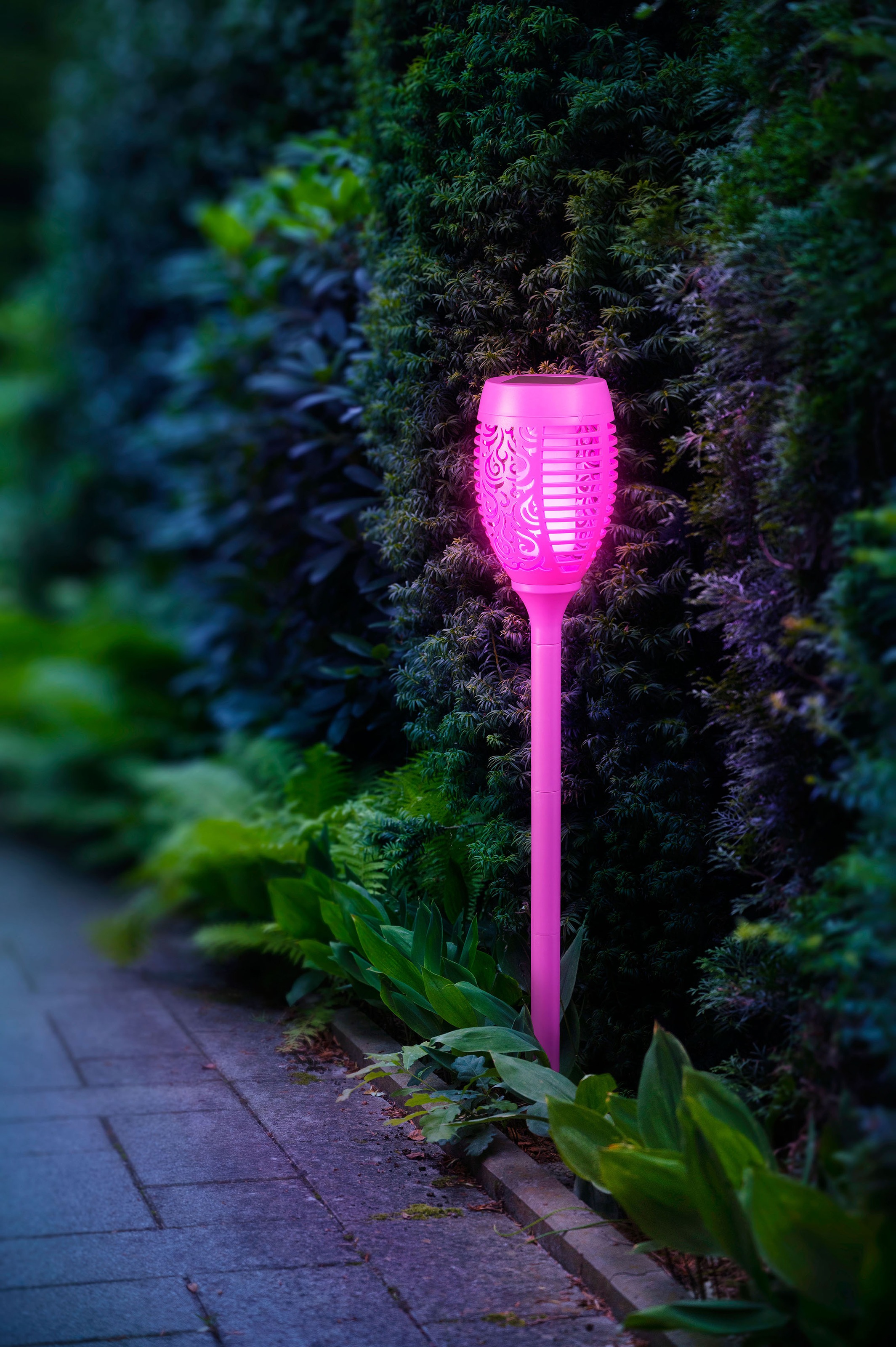 Bonetti LED Solar Gartenfackel 3
