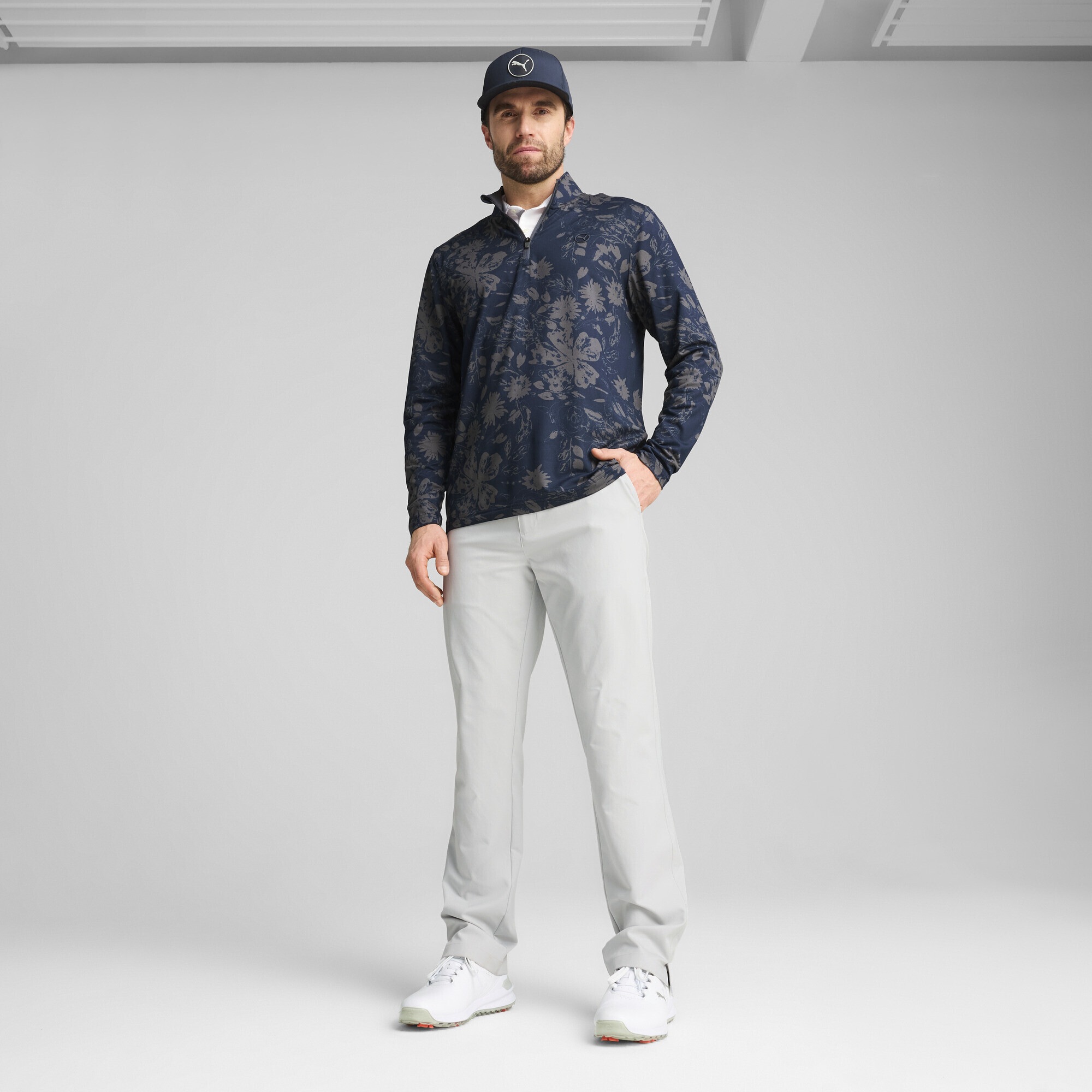 PUMA Trainingspullover »Pure 2.0 Rose Golftop mit Reißverschluss bis zum Hals Herren«