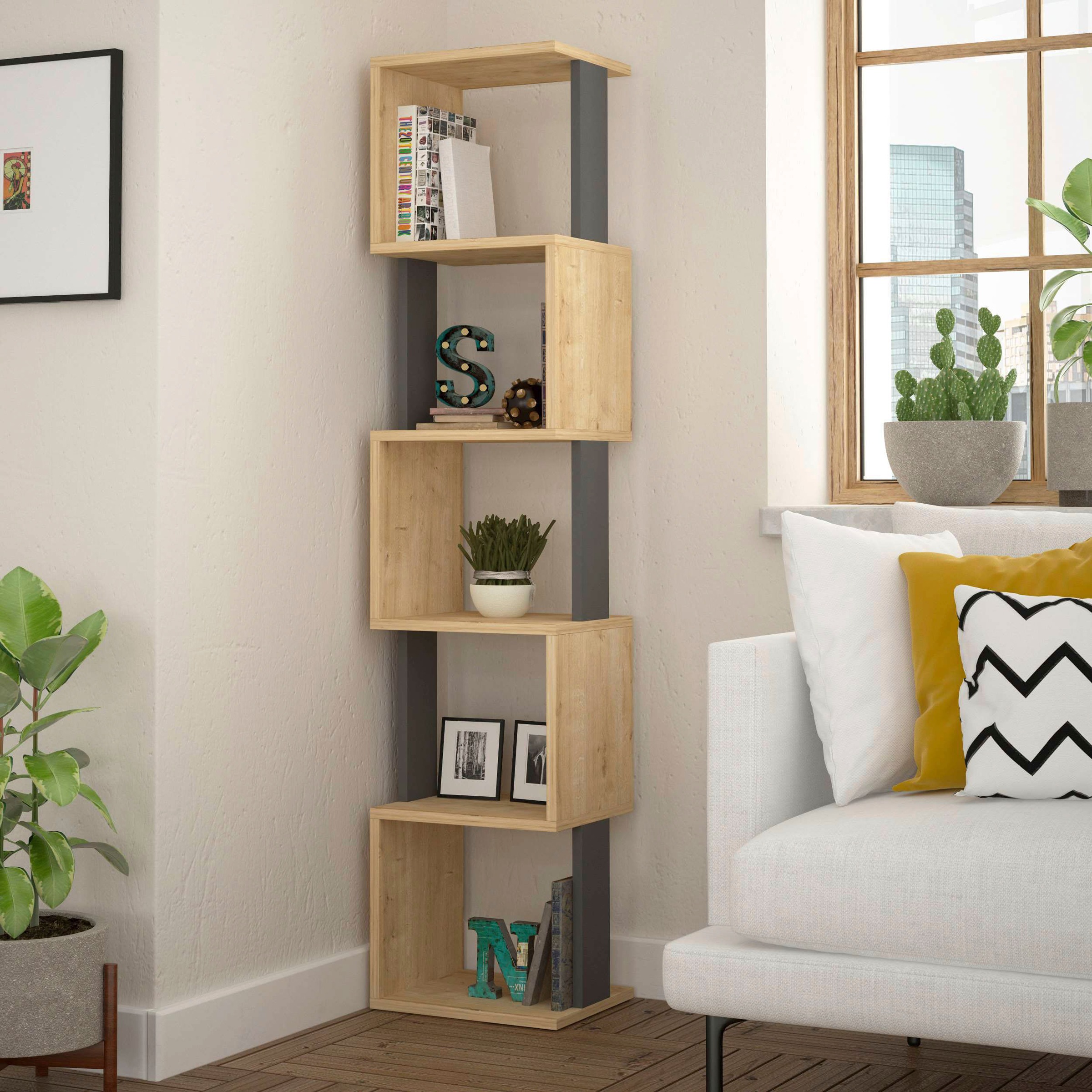 Decortie Bücherregal "Piri Bücherregal", (Packung), Leichte Montage, Lageru günstig online kaufen
