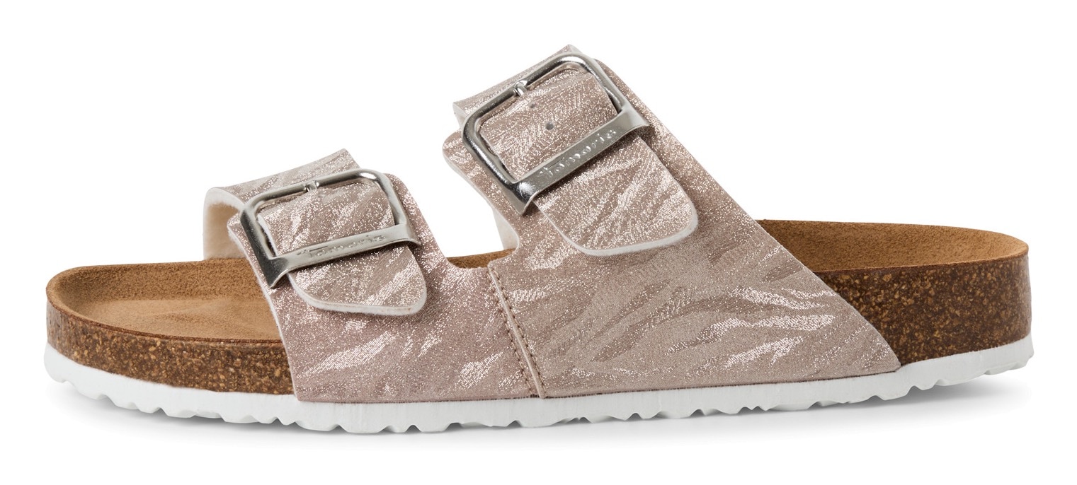Tamaris Pantolette, Sommerschuh, Schlappen mit gepolstertem Fußbett