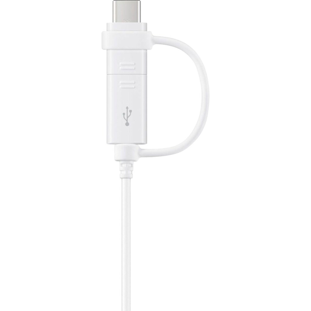 Samsung USB-Kabel »Datenkabel Micro-USB zu USB-A inkl USB-C Adapter«, USB Typ A-USB-C, Micro-USB, 150 cm