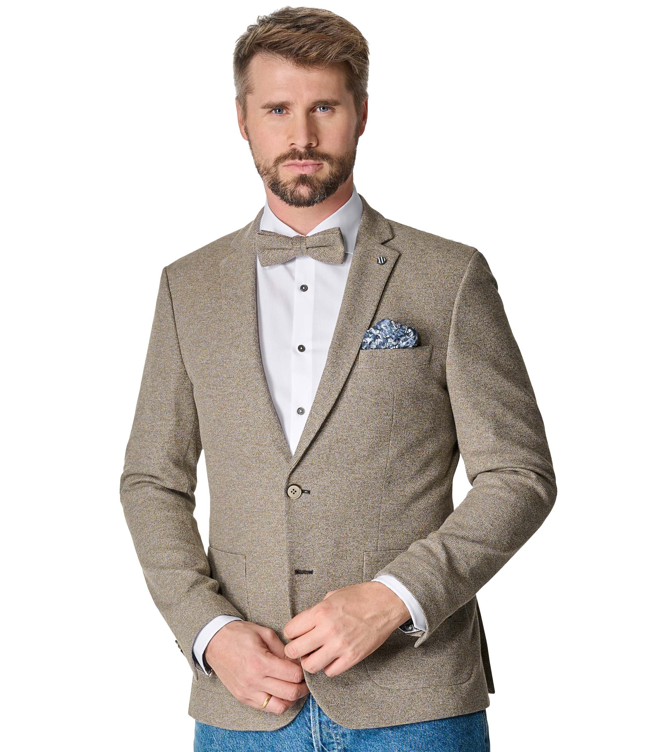VENTI Fliege "VENTI Set aus Fliege und Einstecktuch gemustert"
