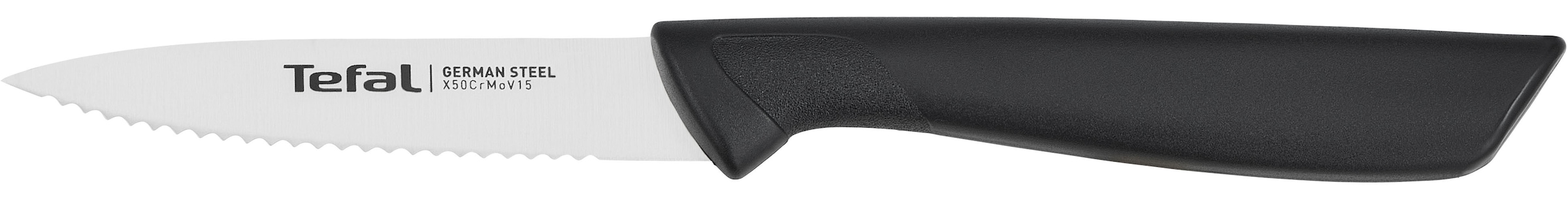 Tefal Schälmesser »Colorfood« gezahnt, 8 cm, Klinge aus deutschem Edelstahl, ergonomischer Griff