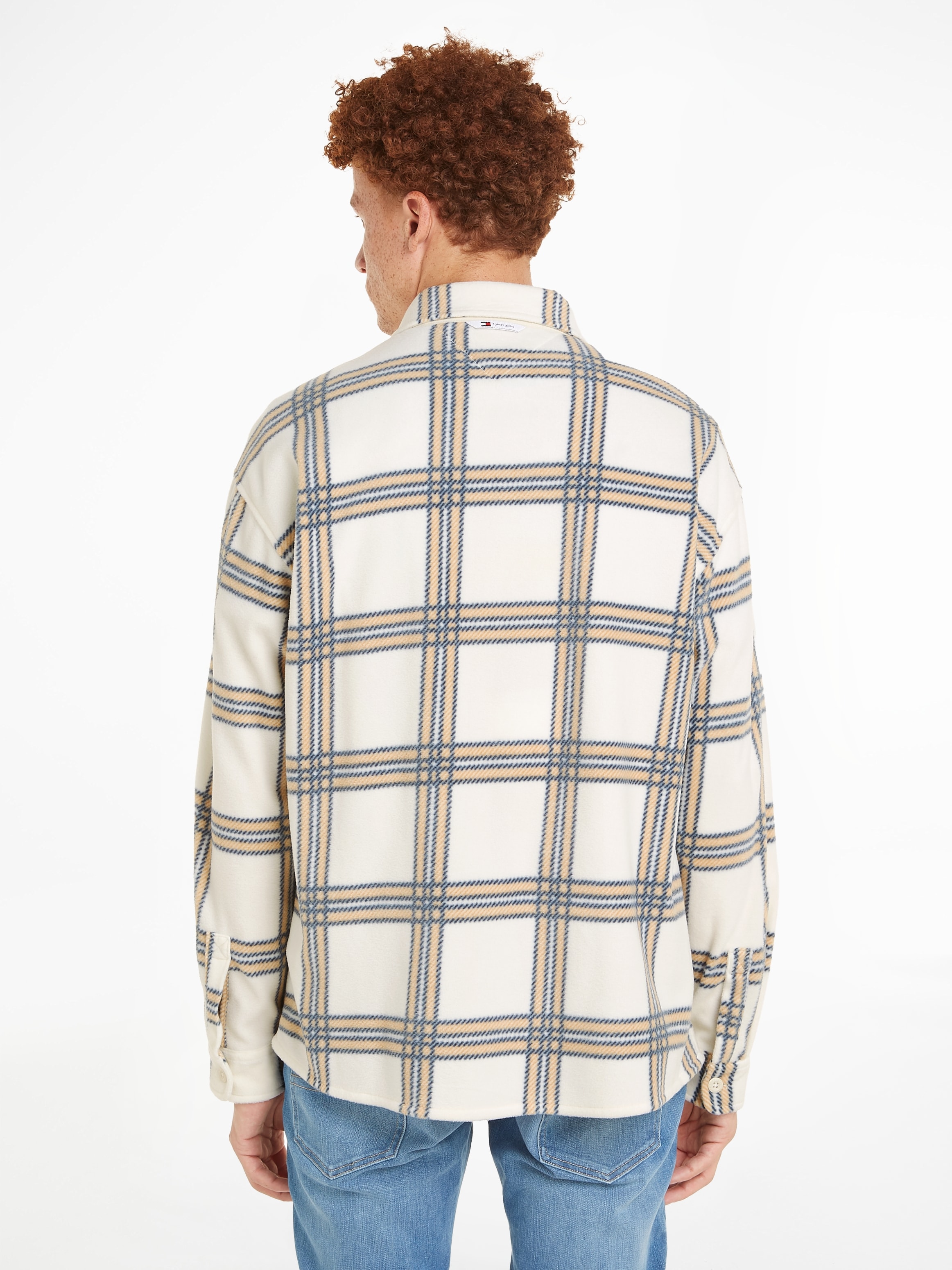 Tommy Jeans Fleecehemd "TJM CHECK POLAR FLEECE OVERSHIRT", mit Karomuster günstig online kaufen