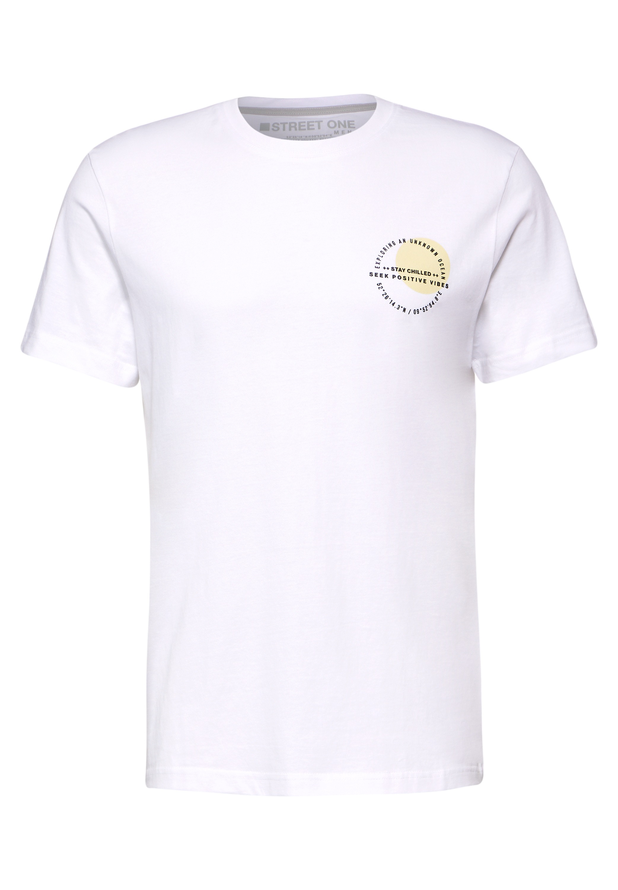 STREET ONE MEN T-Shirt, aus reiner Baumwolle