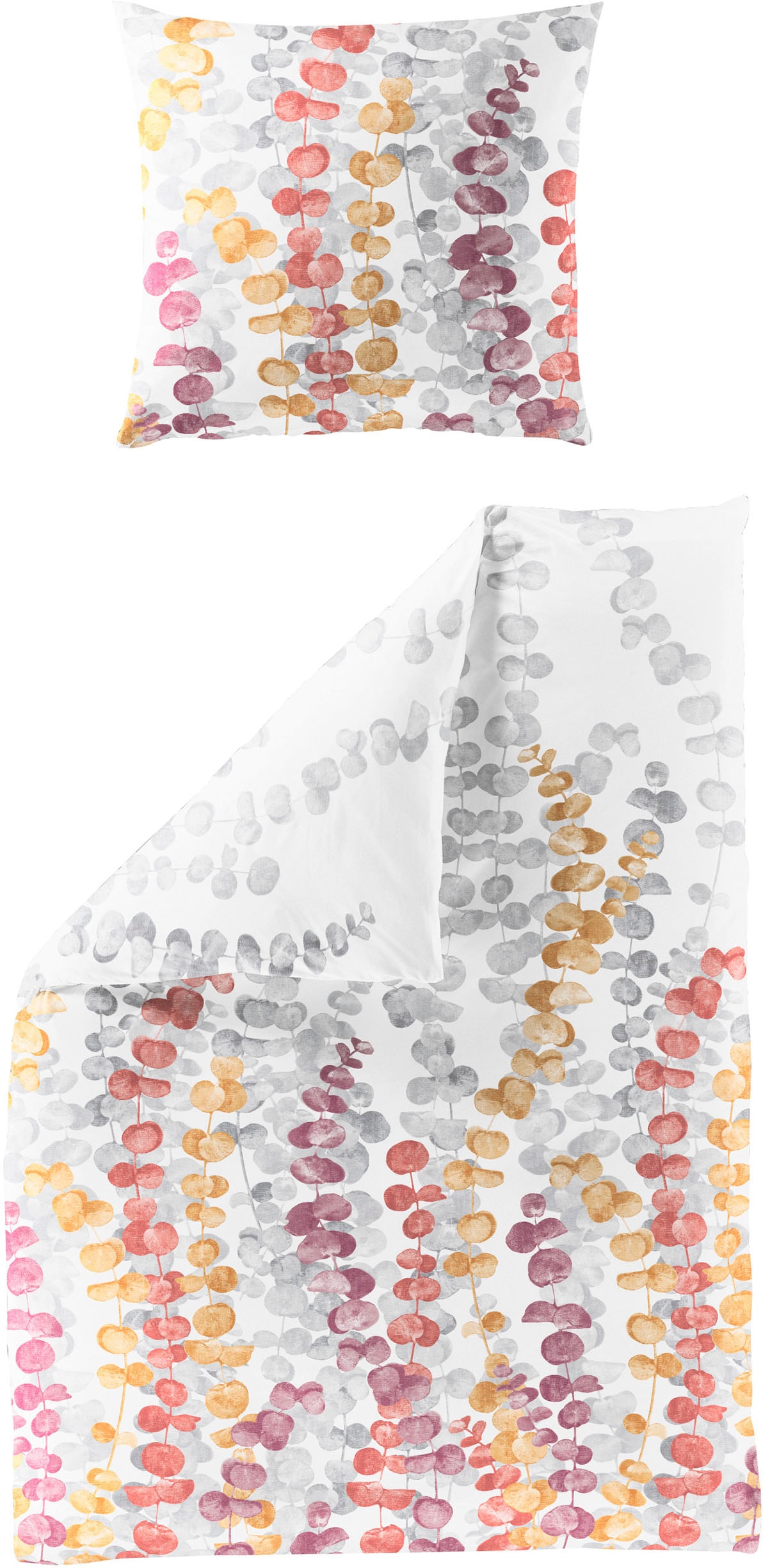 BIERBAUM Bettwäsche "3975" 2 Stk. Mako-Satin, 100 % Baumwolle, pflegeleicht günstig online kaufen