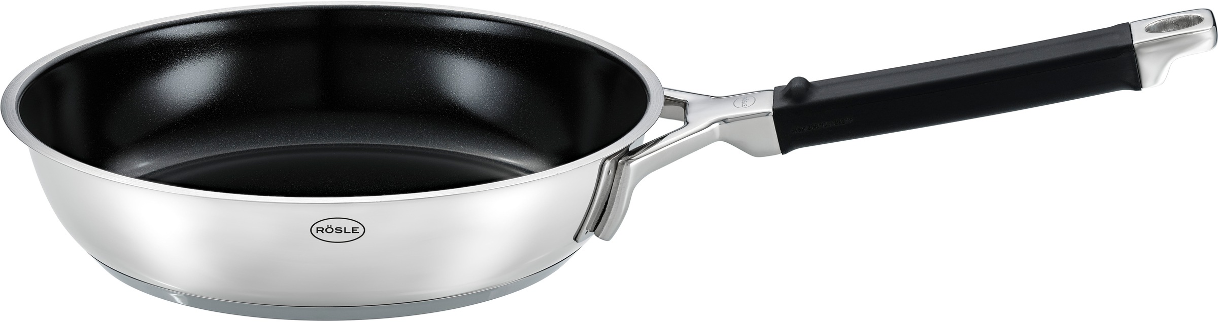RÖSLE Bratpfanne "SILENCE PRO CeraPlus" Edelstahl 18/10 1 Stk. tlg. natürli günstig online kaufen