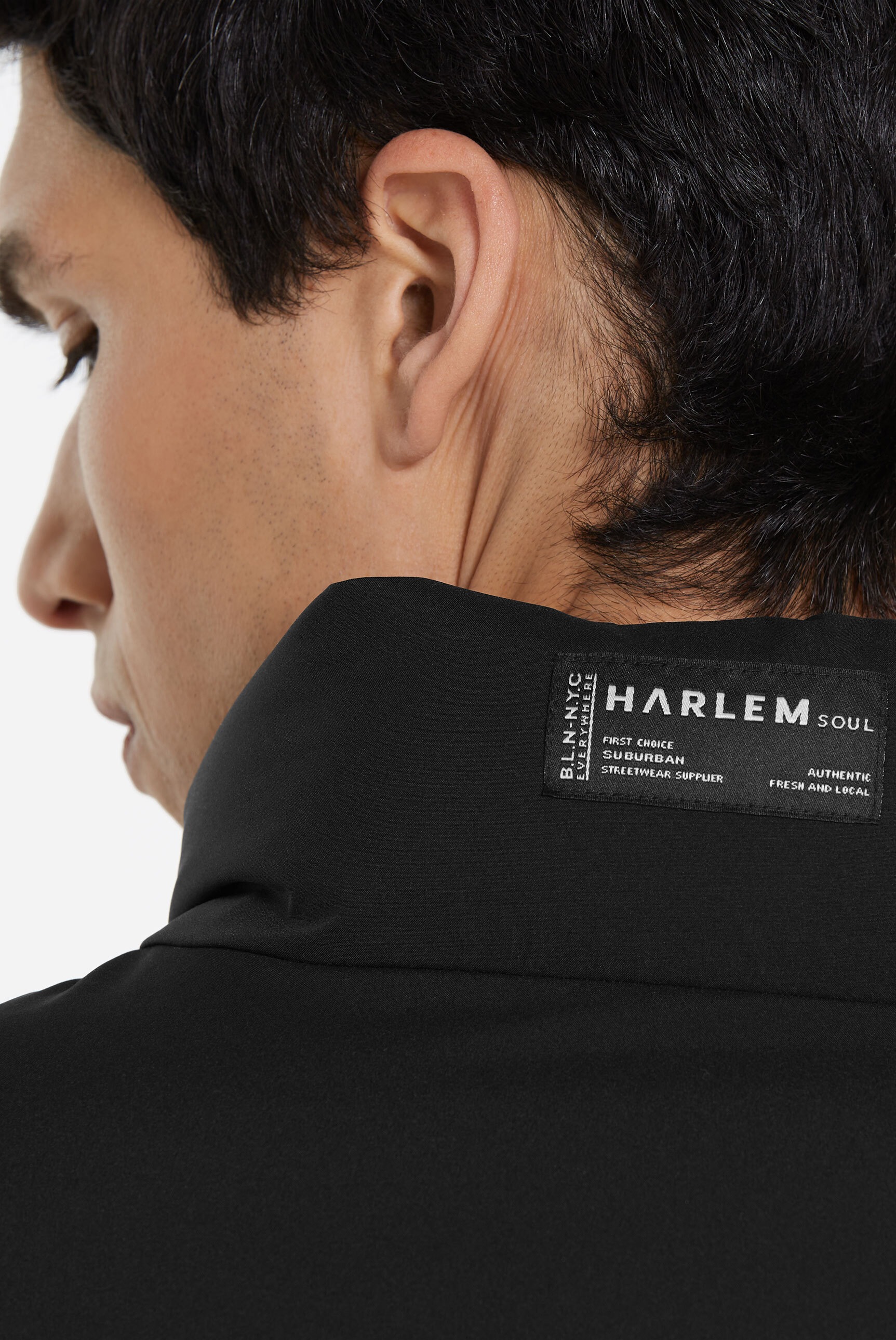 Harlem Soul Outdoorjacke ohne Kapuze mit Elastikbündchen