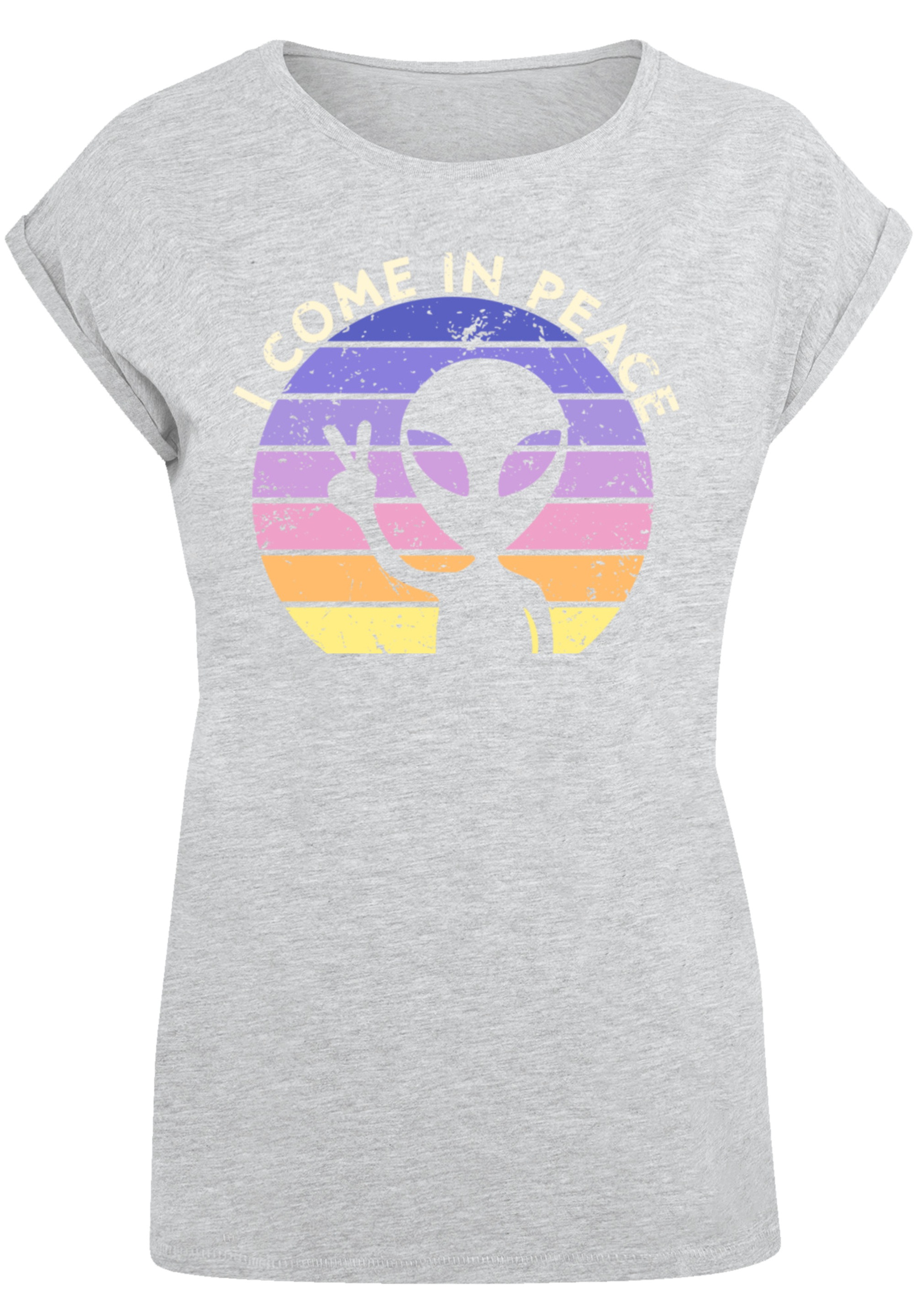F4NT4STIC T-Shirt »Alien Peace Sunset«, Premium Qualität