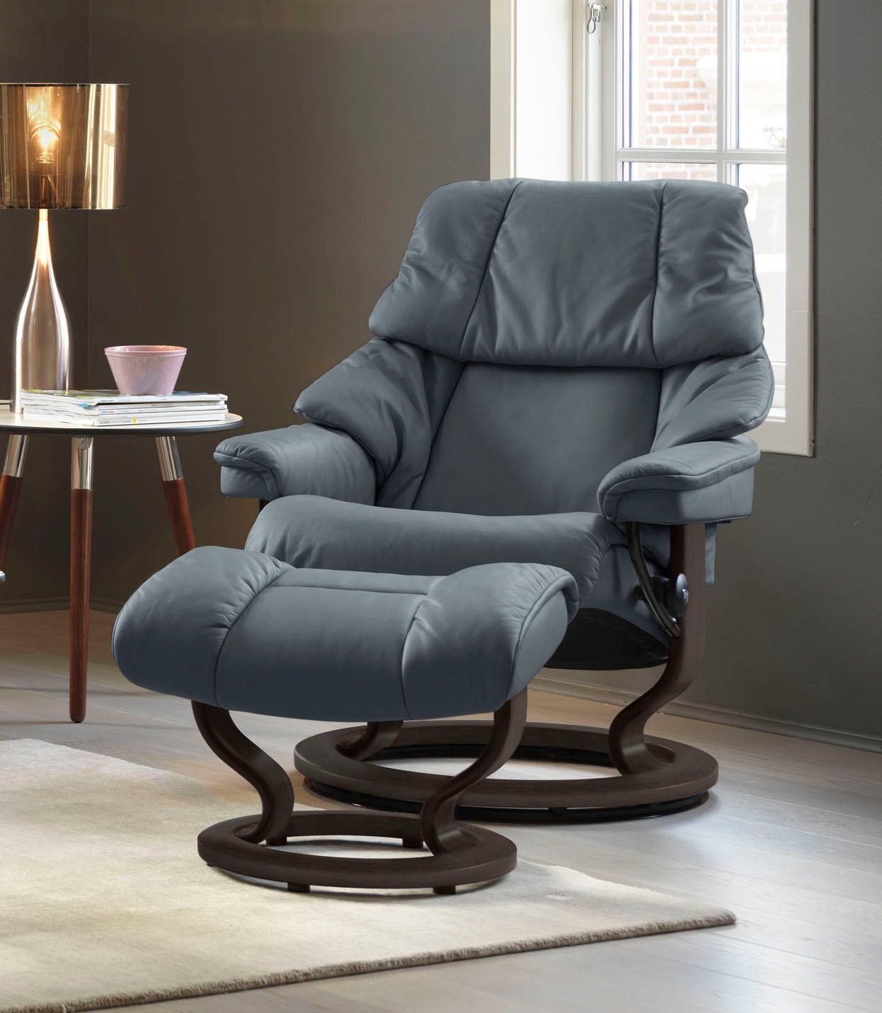 Stressless Fußhocker "Reno", mit Classic Base, Gestell Wenge