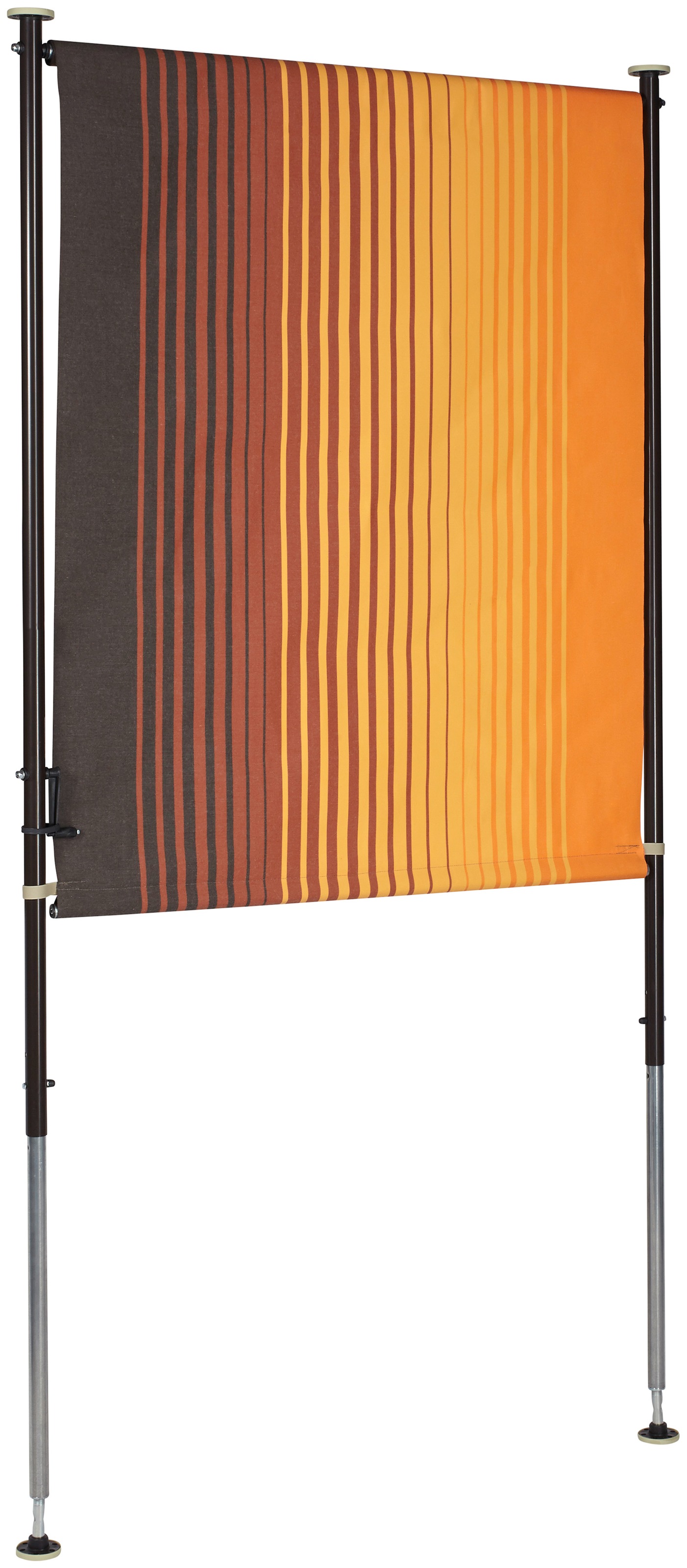 Angerer Freizeitmöbel Klemm-Senkrechtmarkise »Nr. 100«, orange/braun, BxH: 150x225 cm