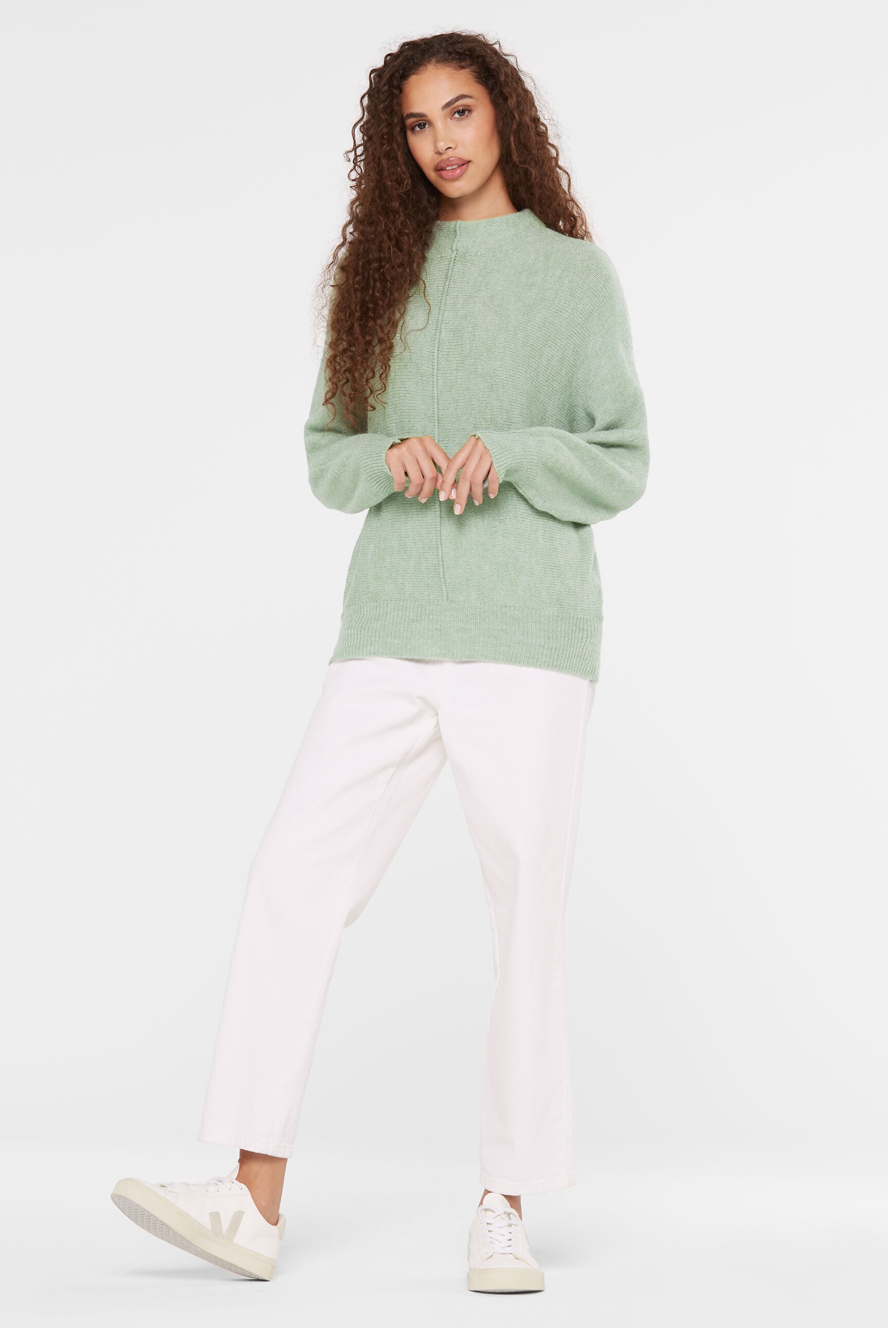 SENSES.THE LABEL Rundhalspullover aus Feinstrick