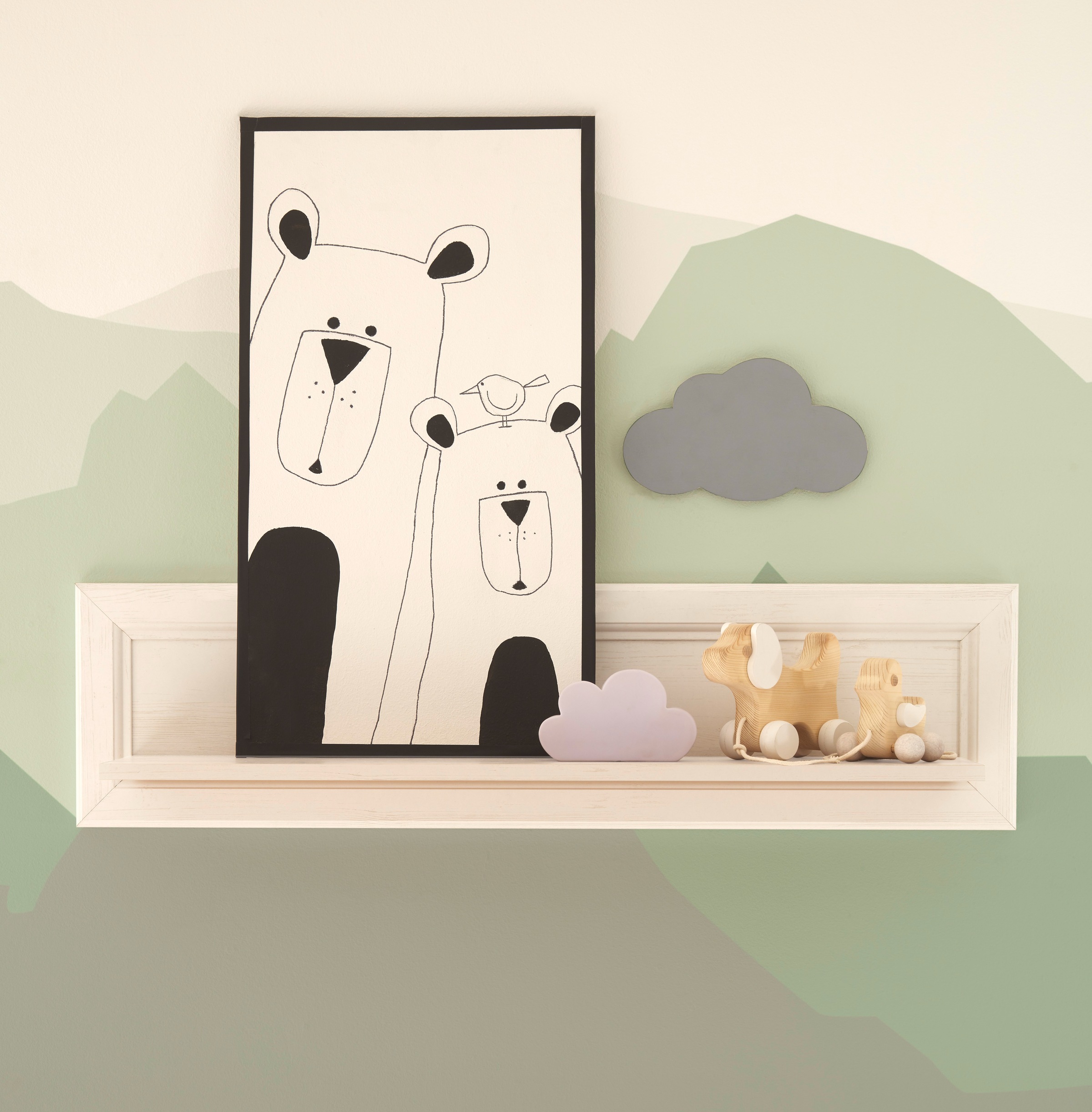 Begabino Wandboard "Jasmin", im Landhaustil, Wandregal bis 5 kg belastbar günstig online kaufen