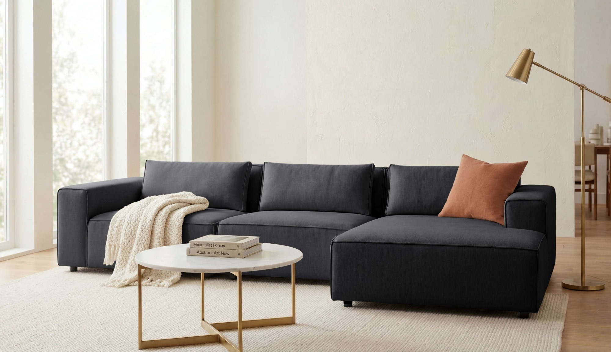 OTTO home Ecksofa "Jorrena, extra weicher Chenille-Stoff" L-Form, 3 Komfortstufen, Breite 346 cm, mit Wellenunterfederung